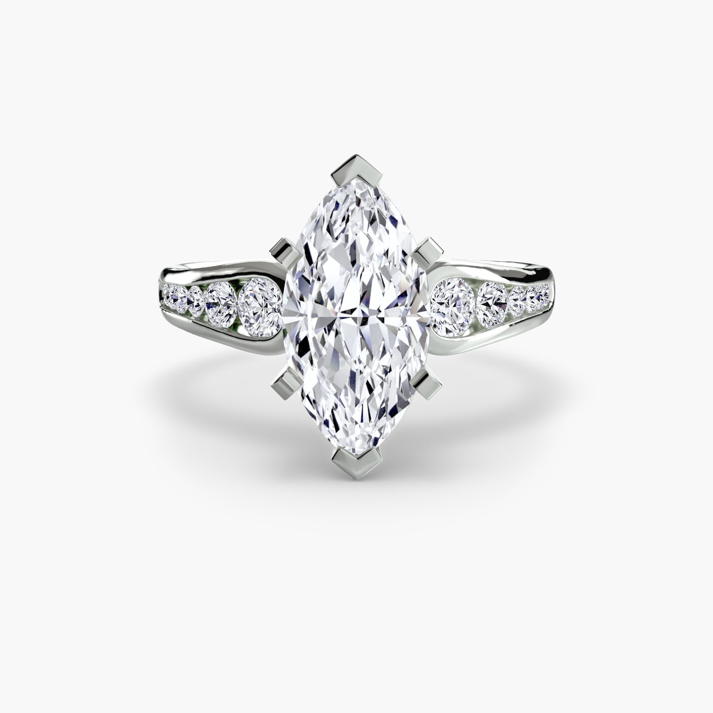The "Diana" Modern Channel Set Accent Ring