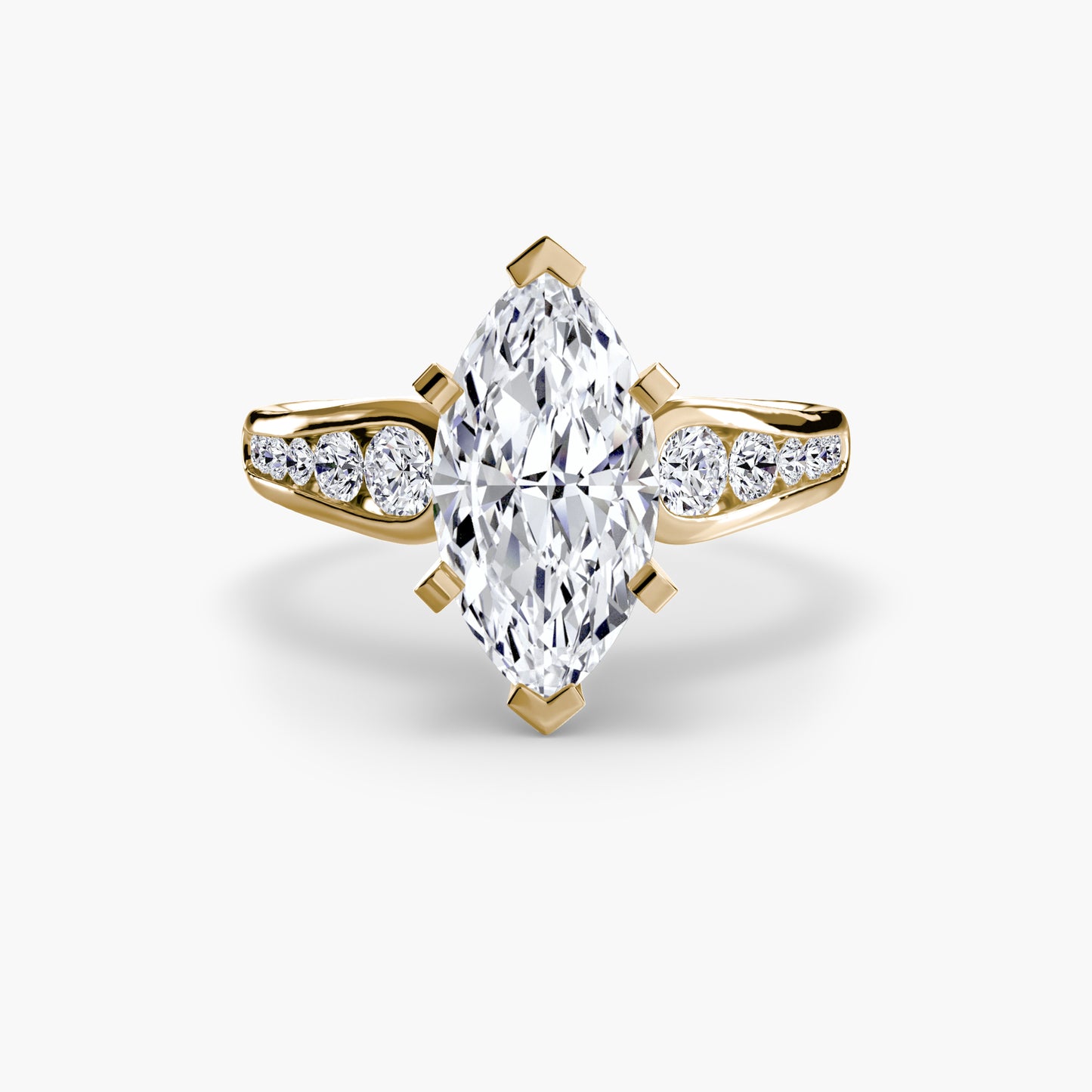 The "Diana" Modern Channel Set Accent Ring