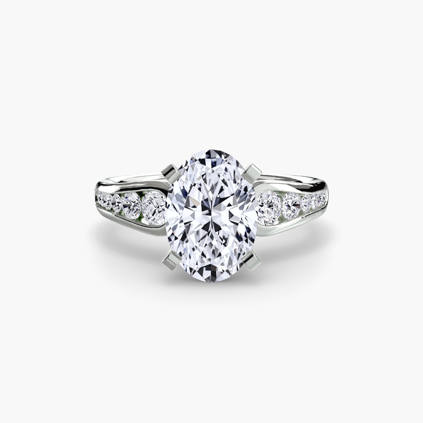 The "Diana" Modern Channel Set Accent Ring