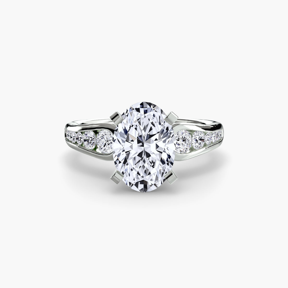 The "Diana" Modern Channel Set Accent Ring