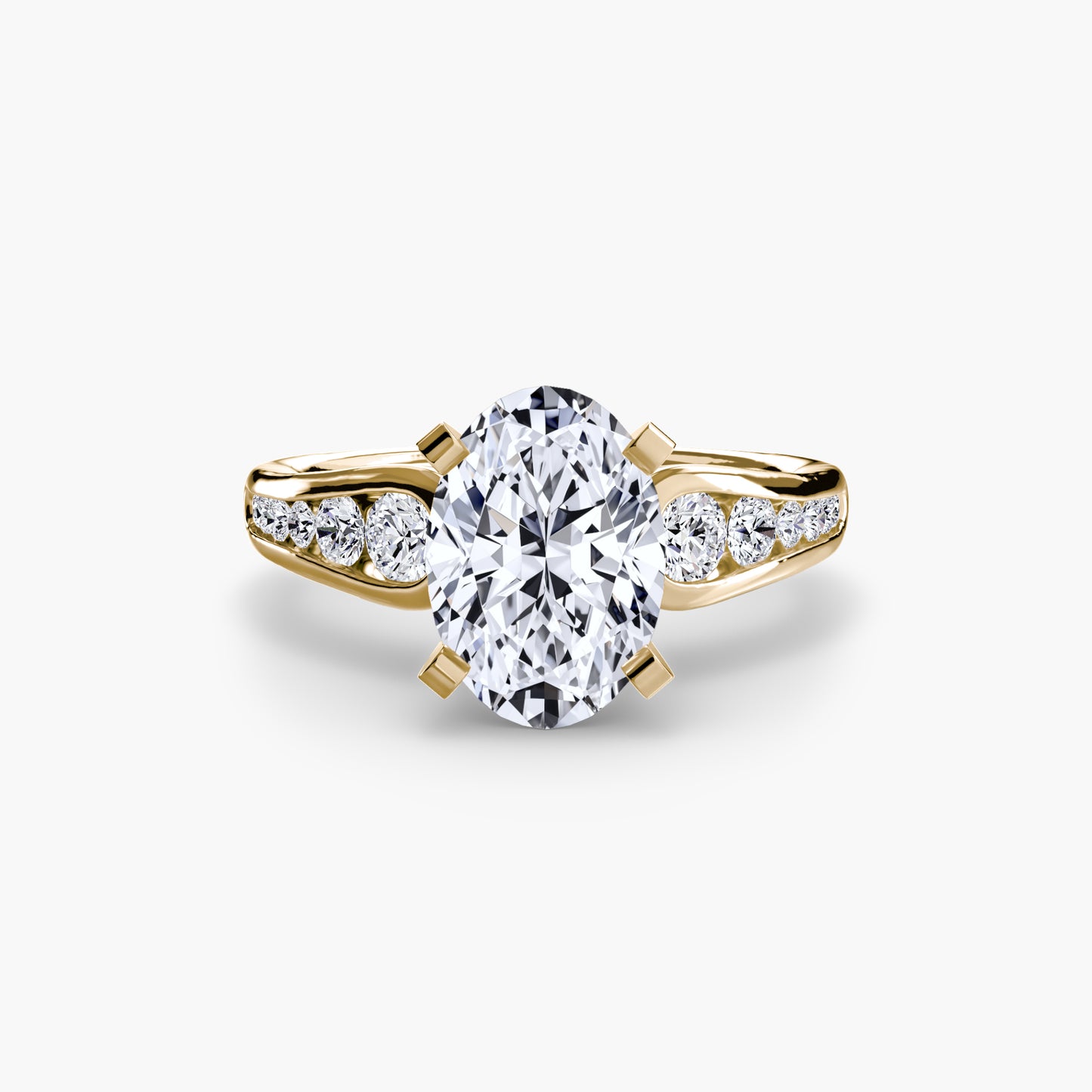 The "Diana" Modern Channel Set Accent Ring