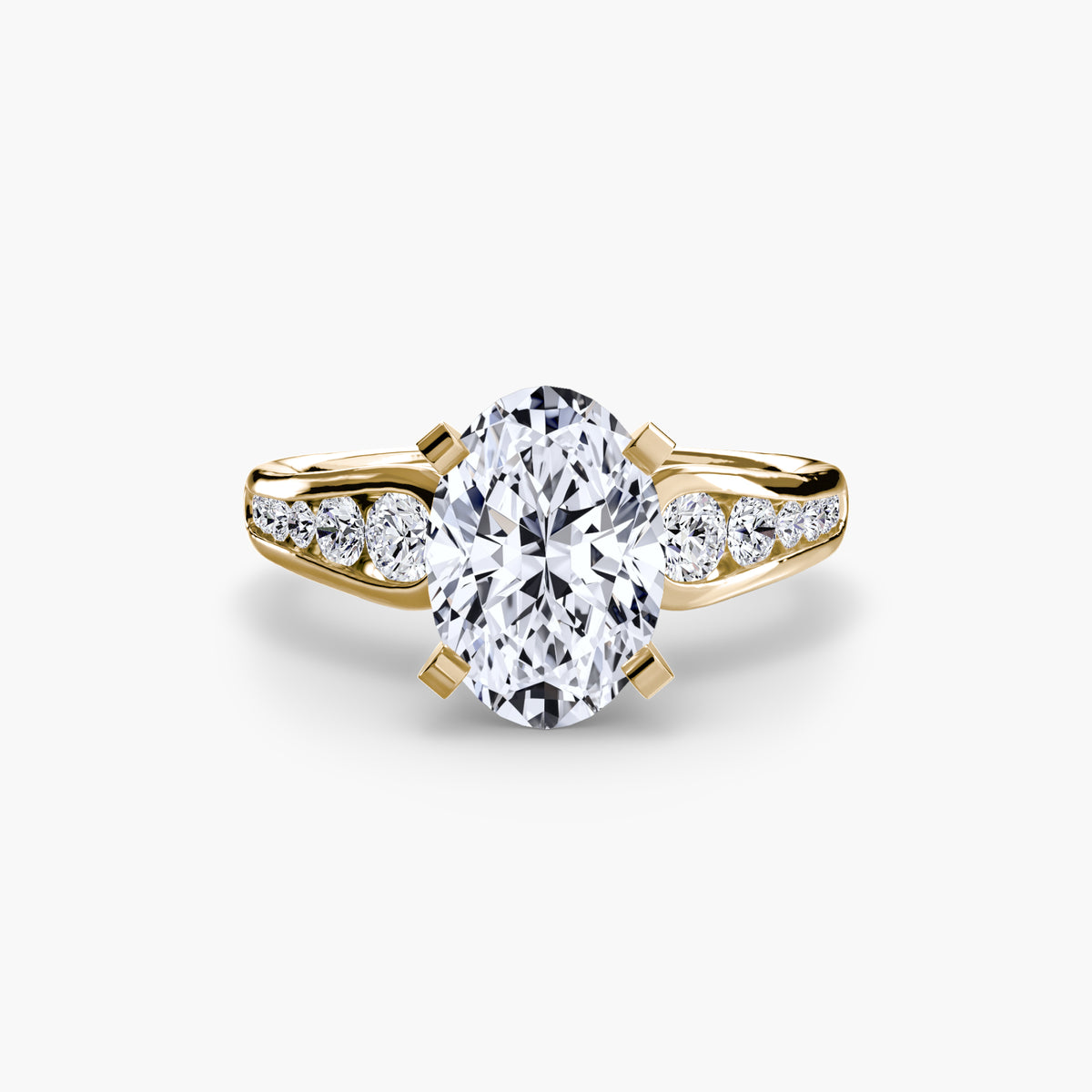 The "Diana" Modern Channel Set Accent Ring