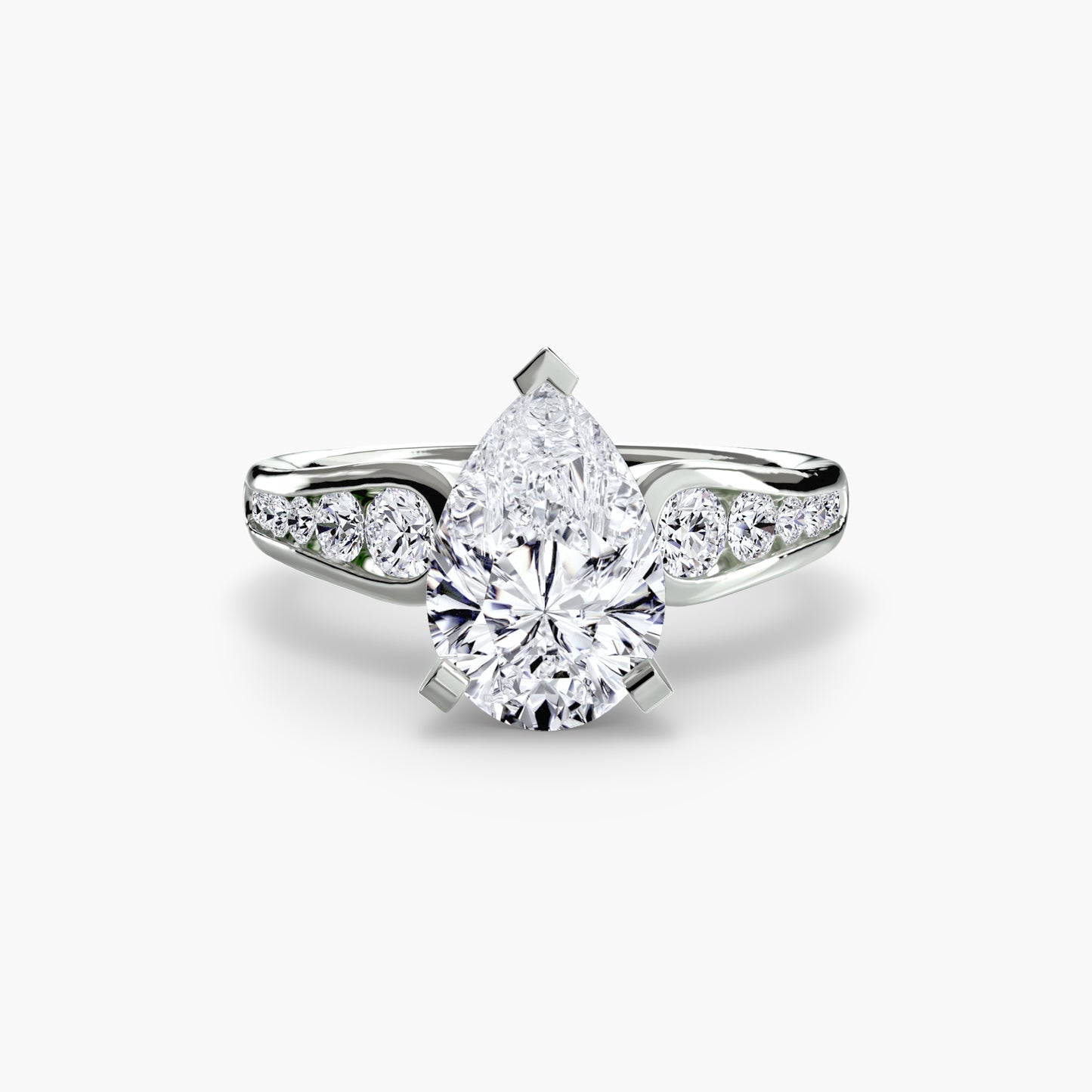 The "Diana" Modern Channel Set Accent Ring