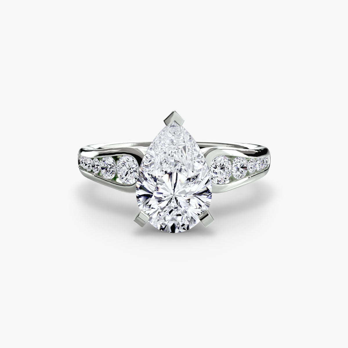The "Diana" Modern Channel Set Accent Ring
