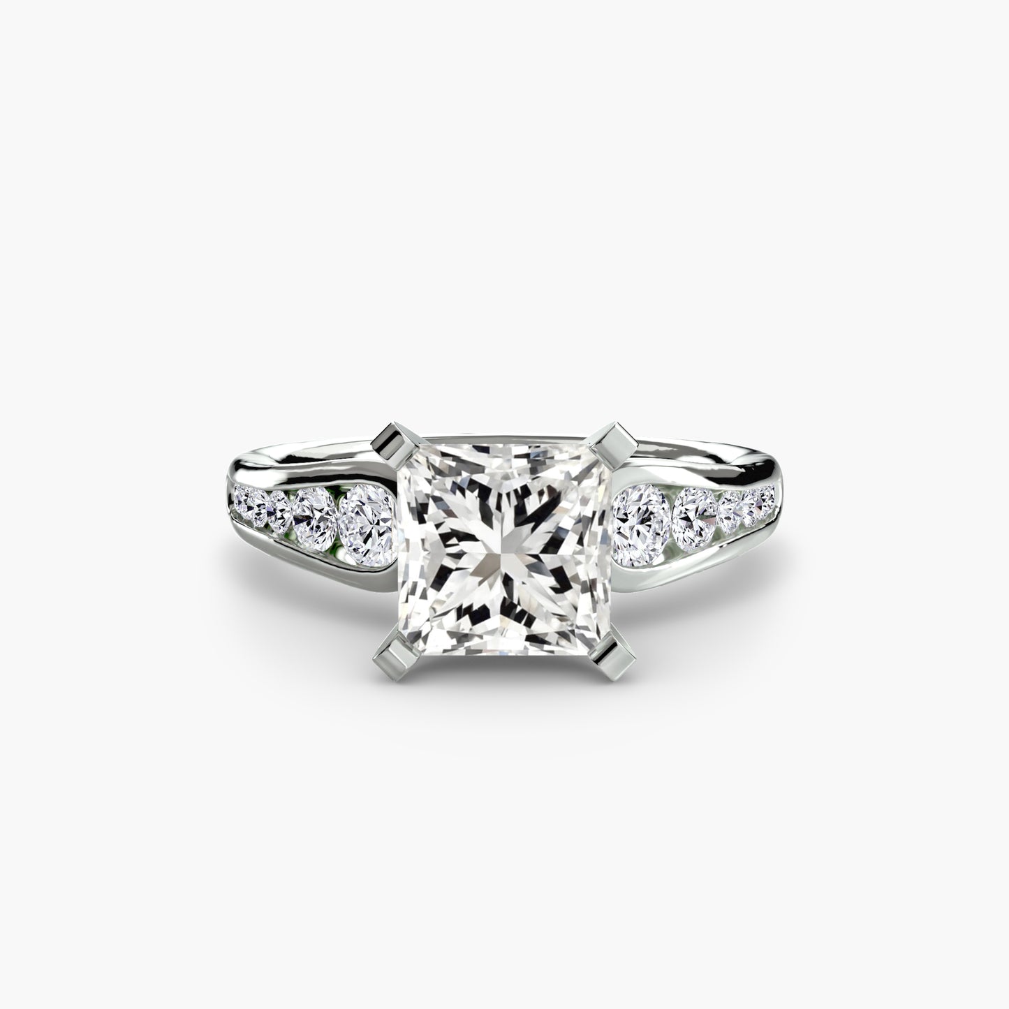The "Diana" Modern Channel Set Accent Ring
