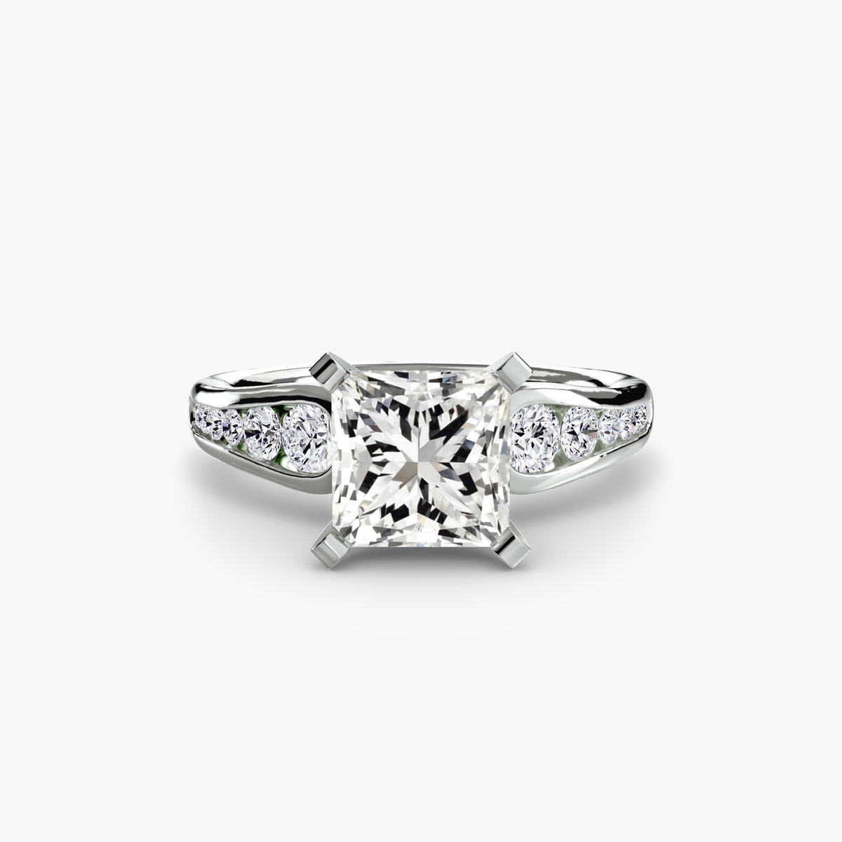 The "Diana" Modern Channel Set Accent Ring
