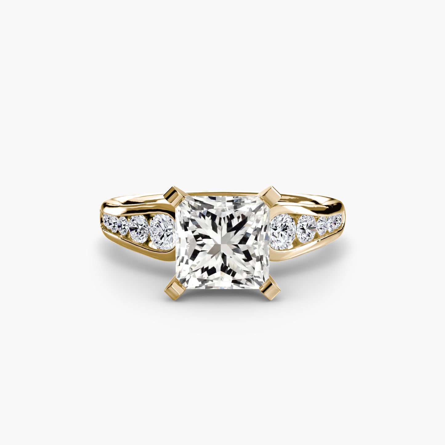 The "Diana" Modern Channel Set Accent Ring