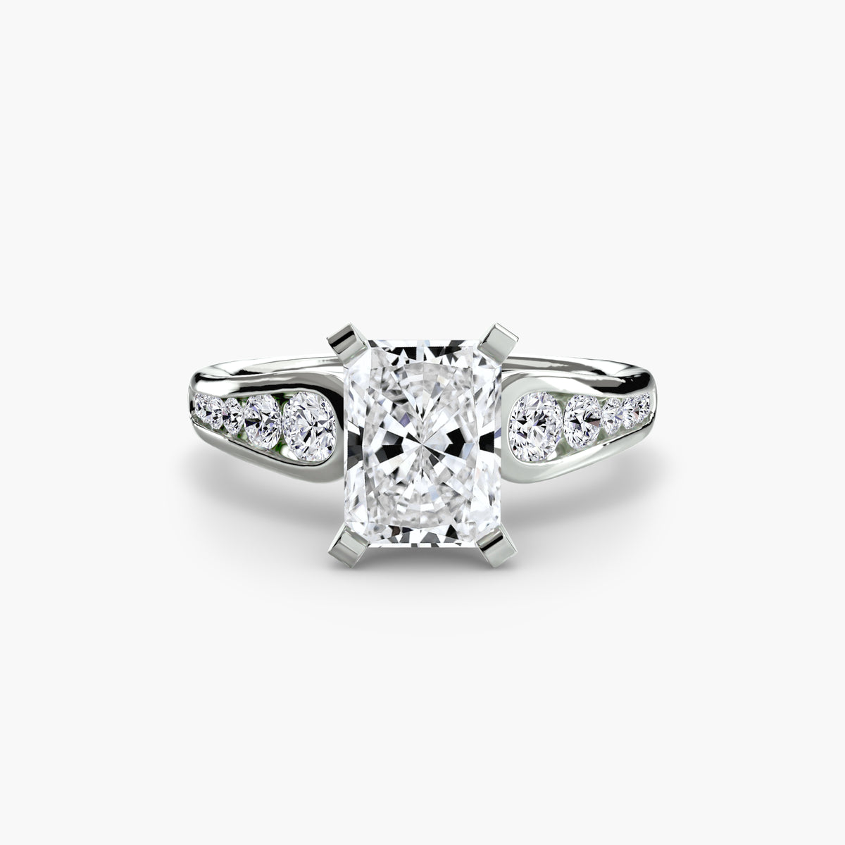 The "Diana" Modern Channel Set Accent Ring