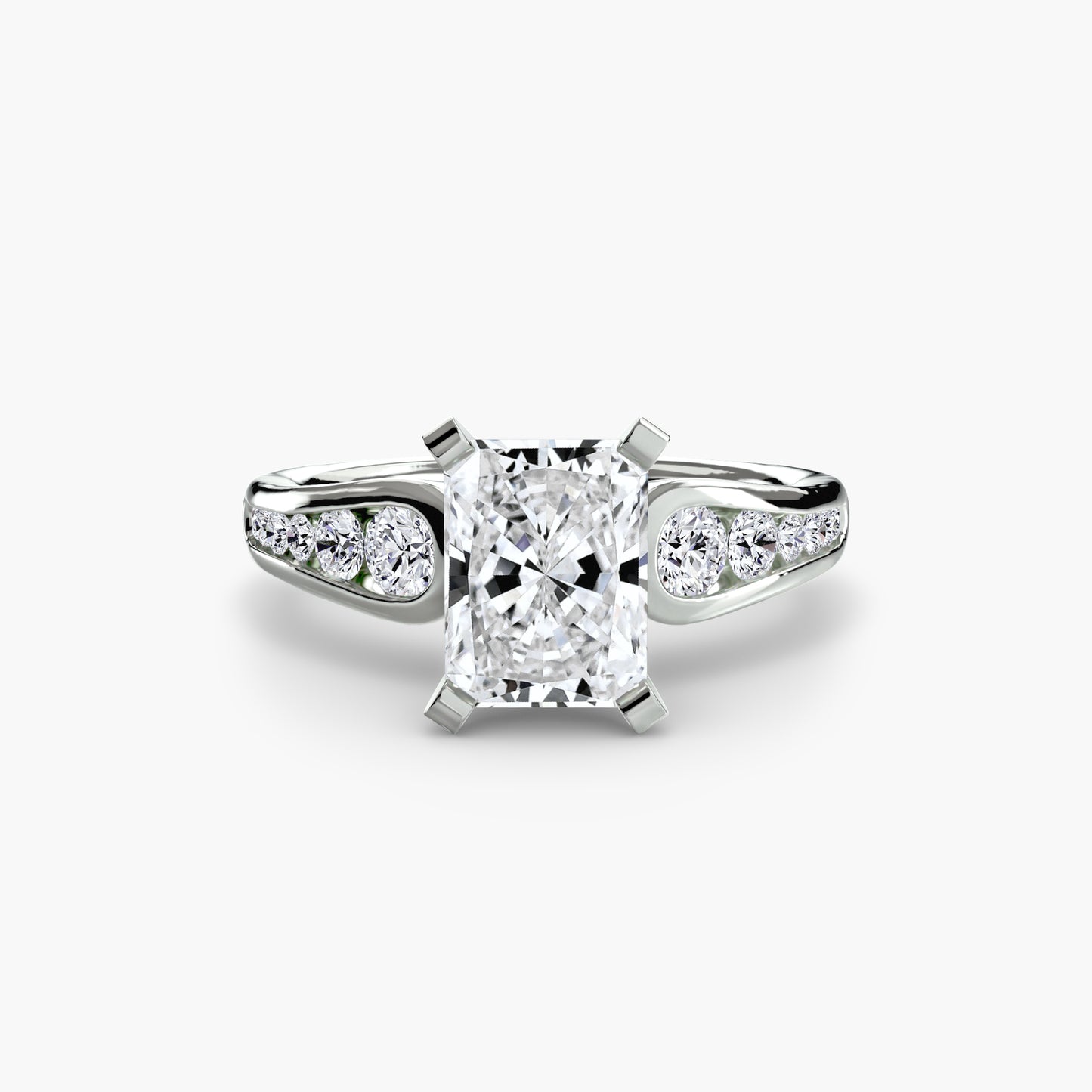 The "Diana" Modern Channel Set Accent Ring