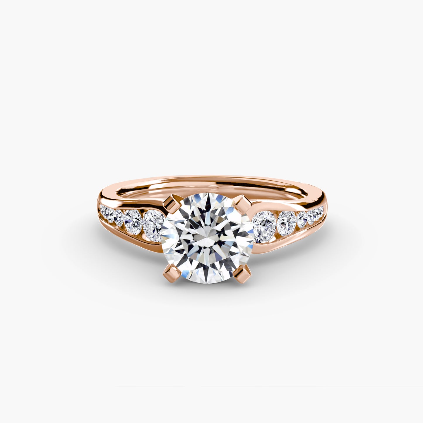 The "Diana" Modern Channel Set Accent Ring