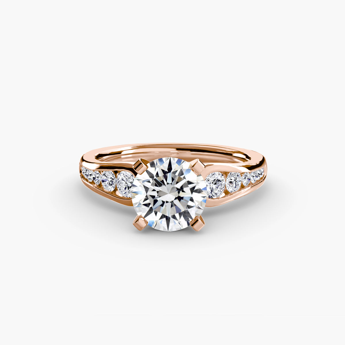 The "Diana" Modern Channel Set Accent Ring