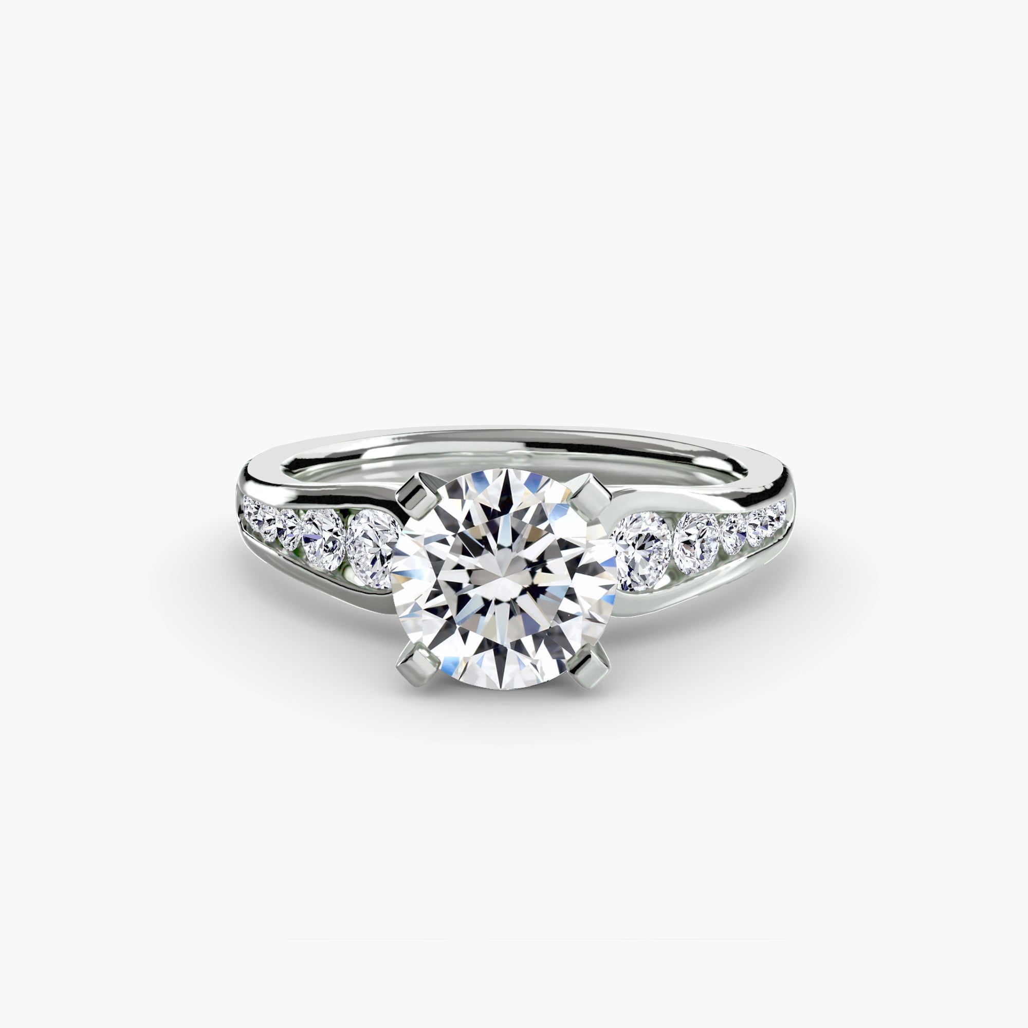 The "Diana" Modern Channel Set Accent Ring