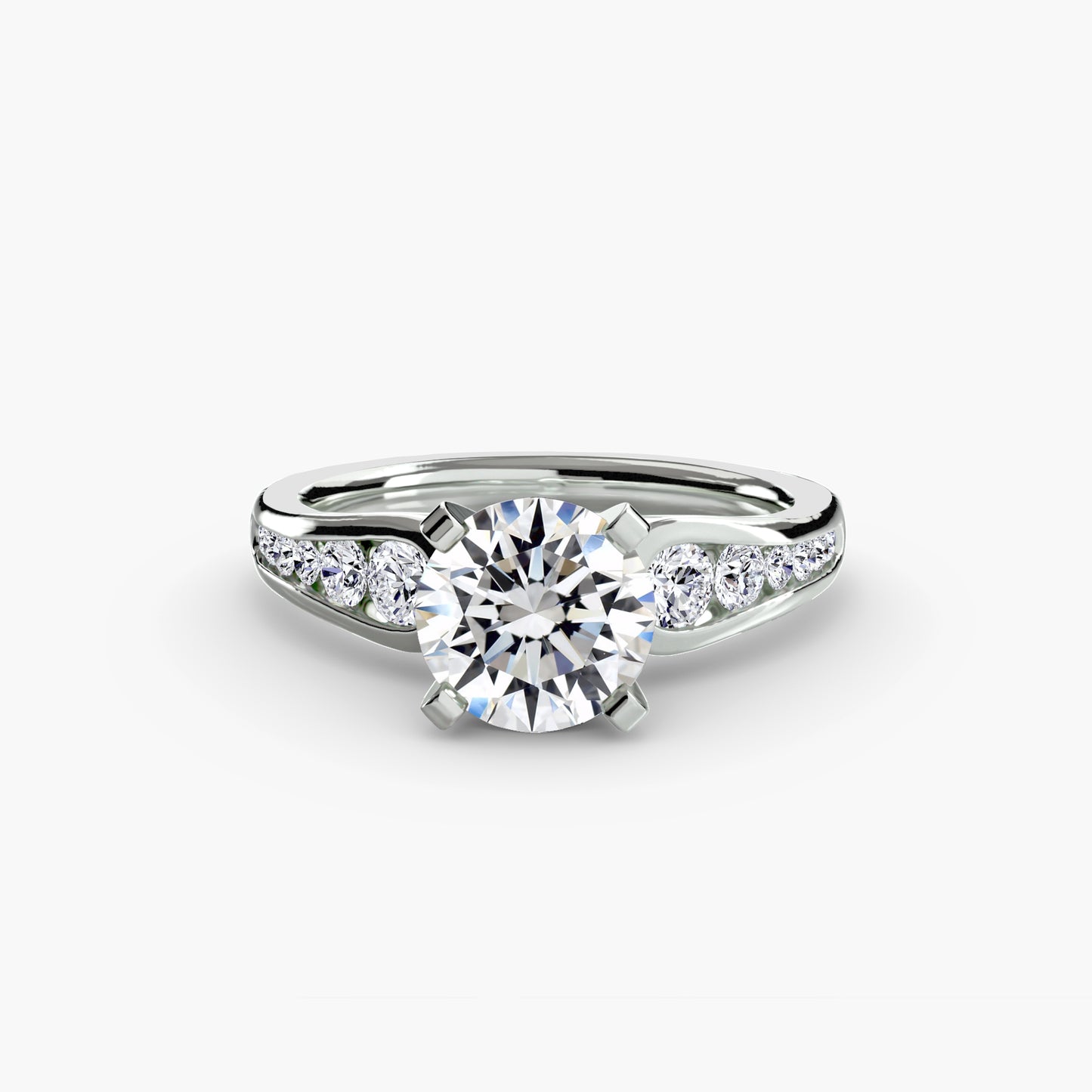 The "Diana" Modern Channel Set Accent Ring