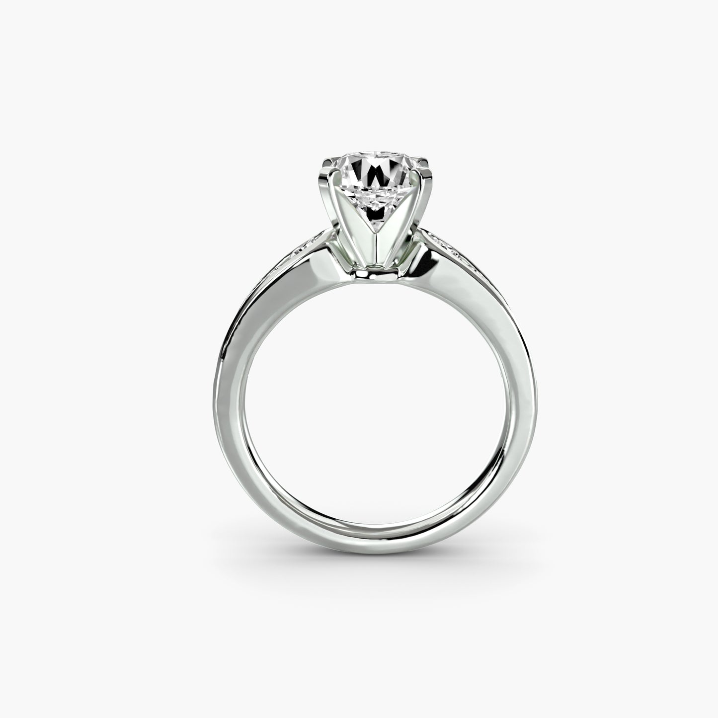 The "Diana" Modern Channel Set Accent Ring