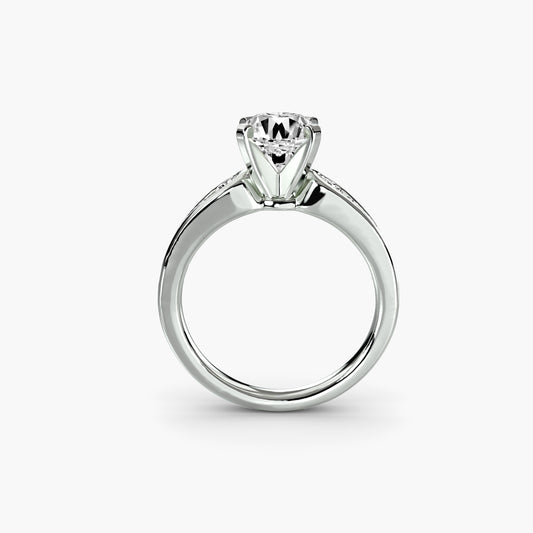 The "Diana" Modern Channel Set Accent Ring