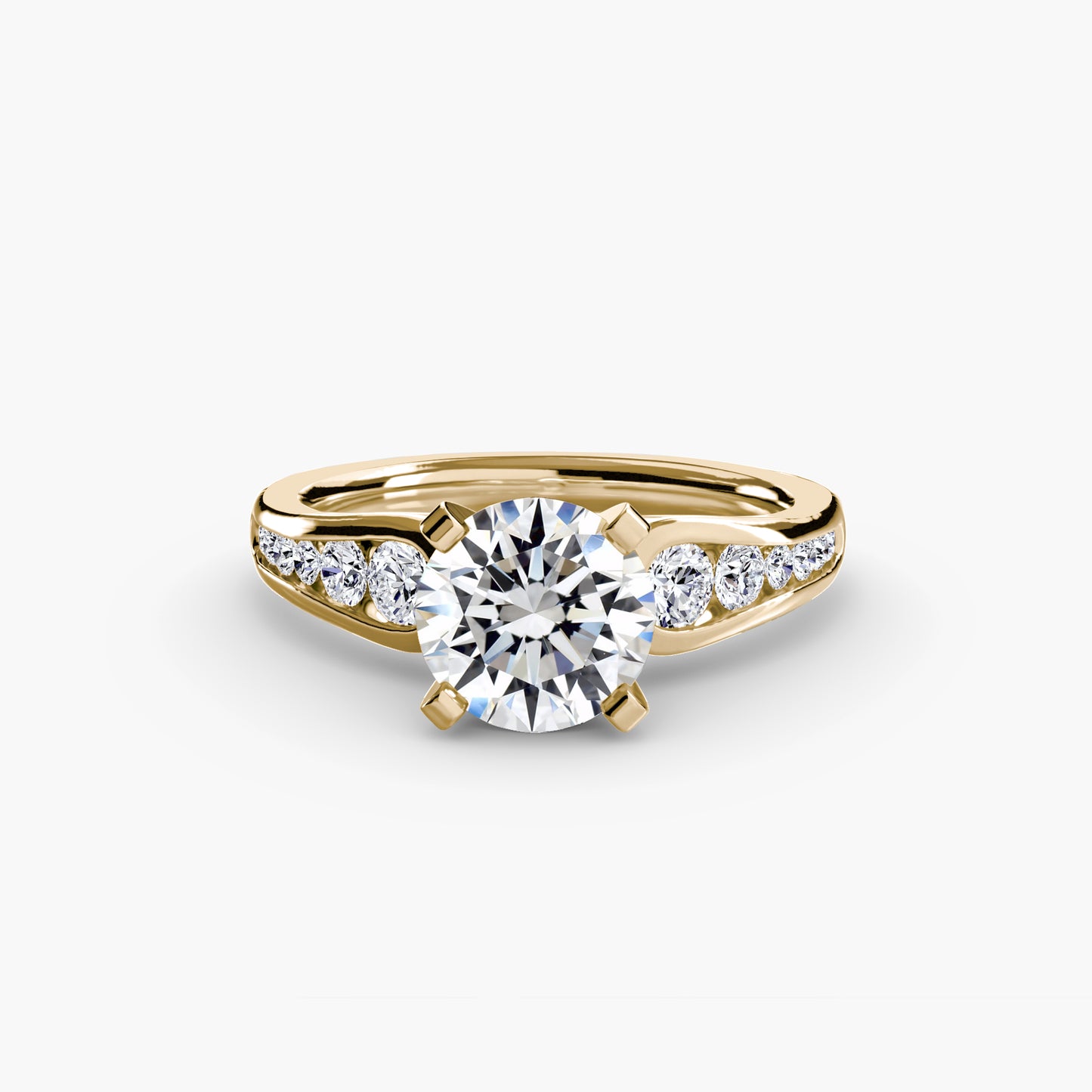The "Diana" Modern Channel Set Accent Ring