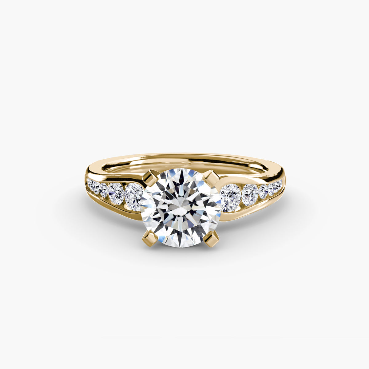 The "Diana" Modern Channel Set Accent Ring
