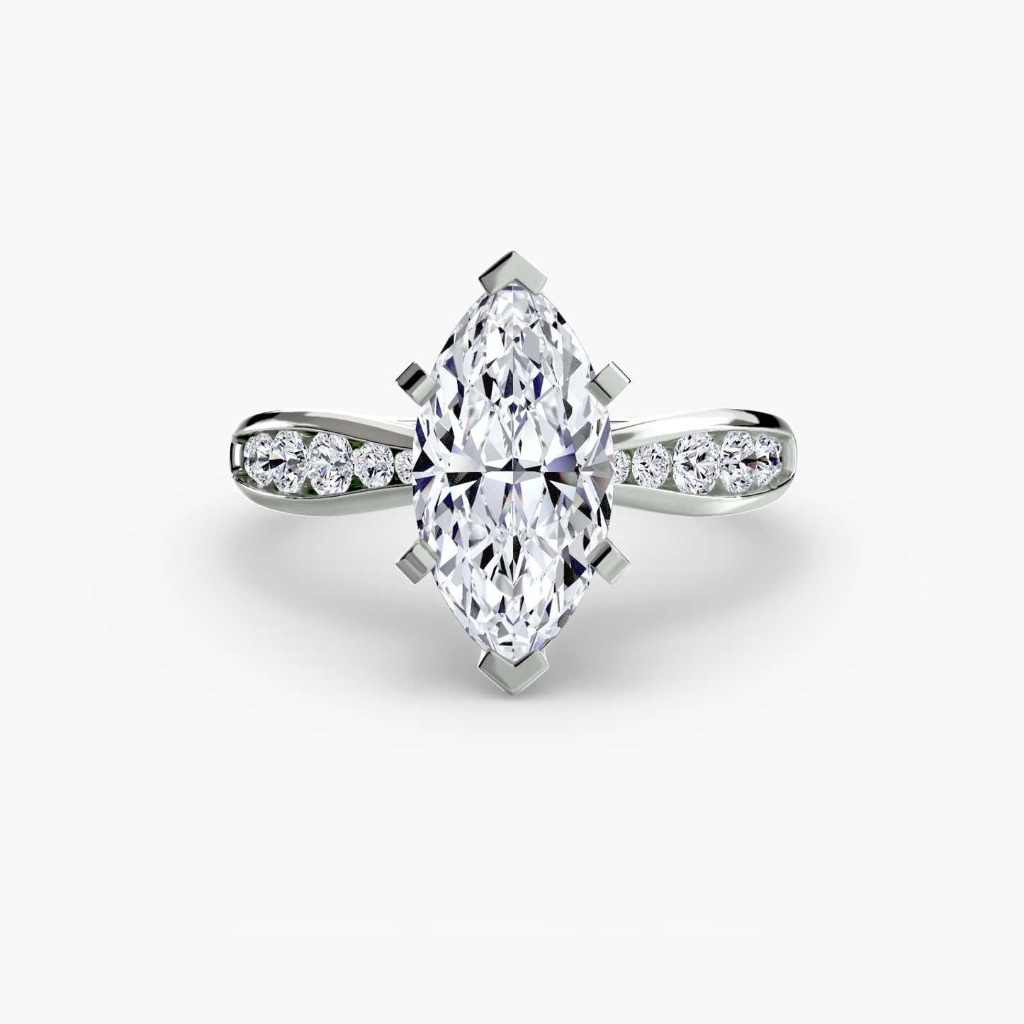 The "Adeline" Graduated Channel Set Ring