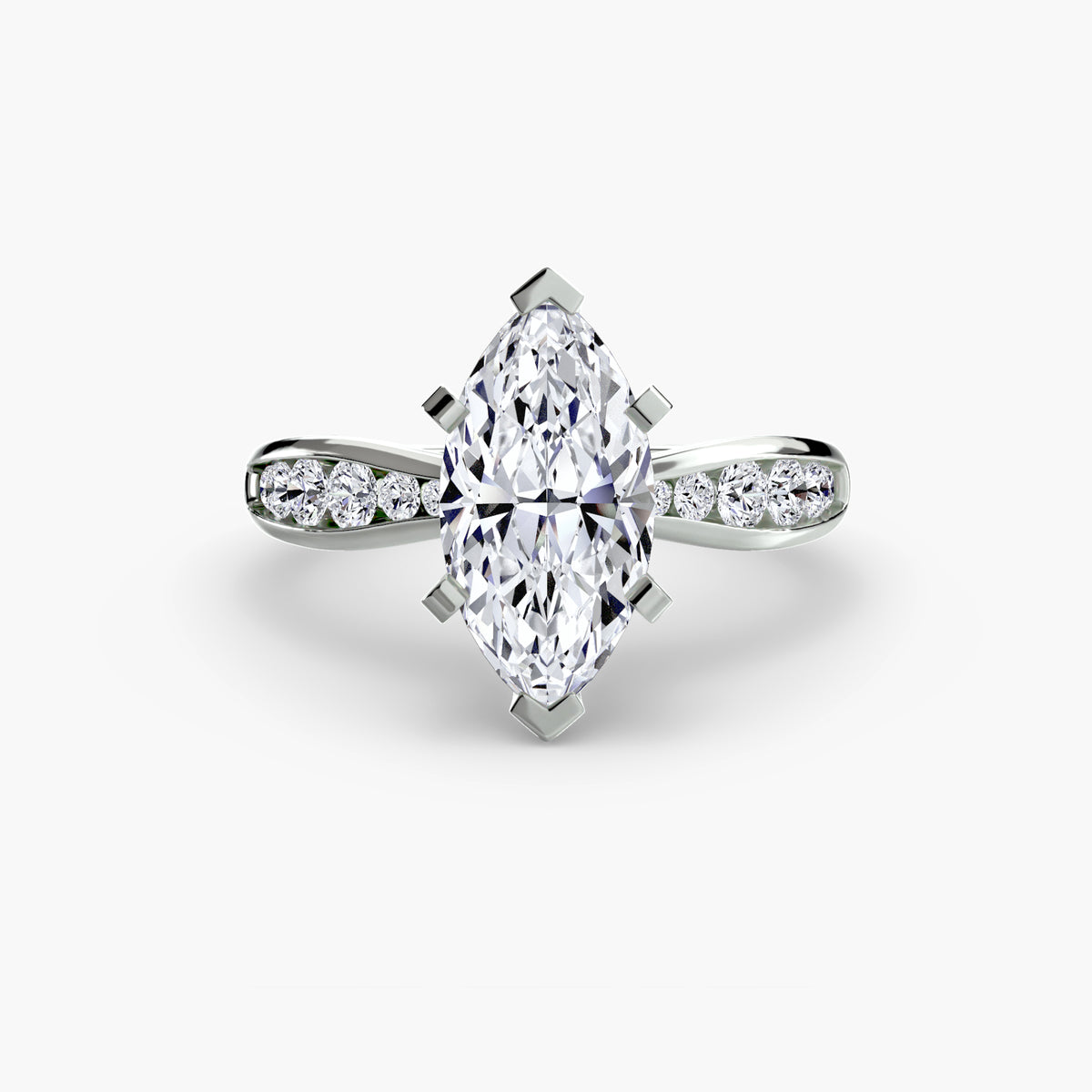 The "Adeline" Graduated Channel Set Ring