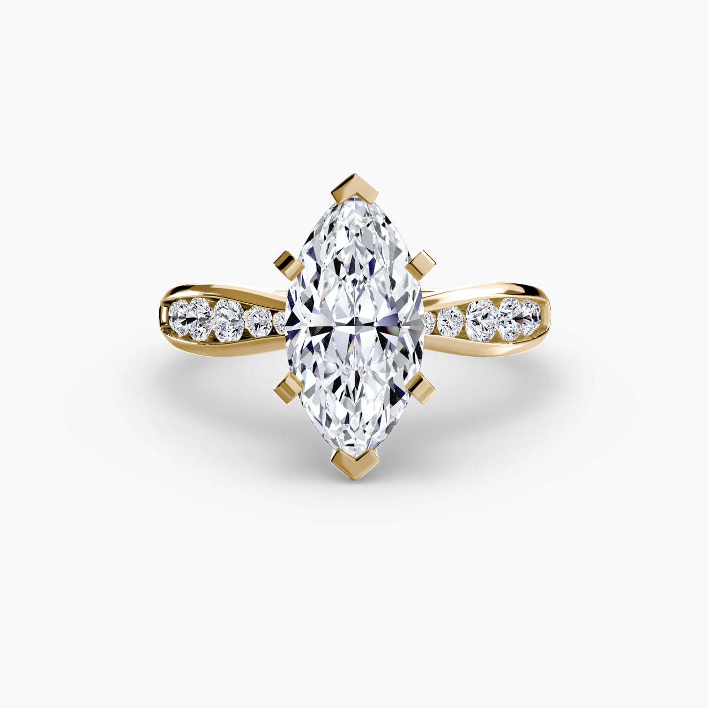 The "Adeline" Graduated Channel Set Ring