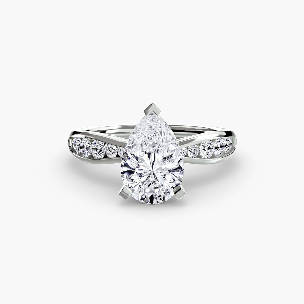 The "Adeline" Graduated Channel Set Ring