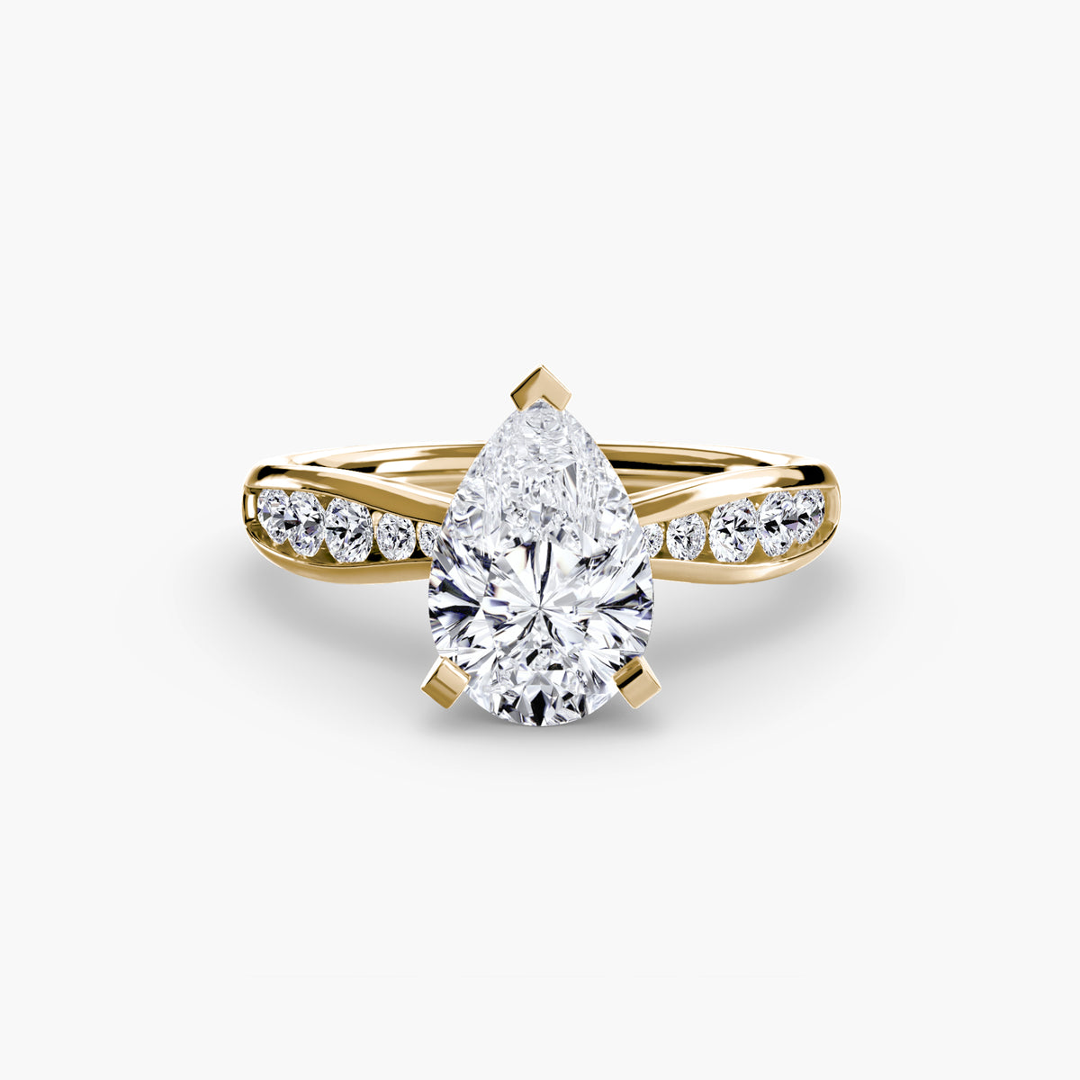 The "Adeline" Graduated Channel Set Ring