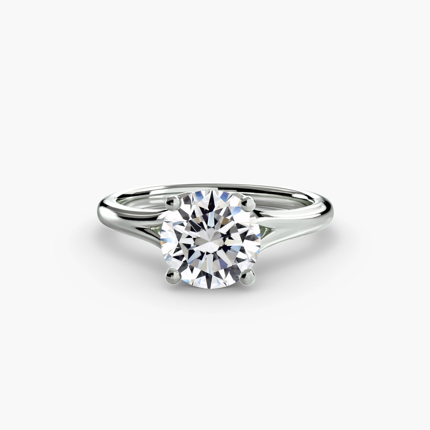 The "Constance" Subtle Split Shank Cathedral Ring