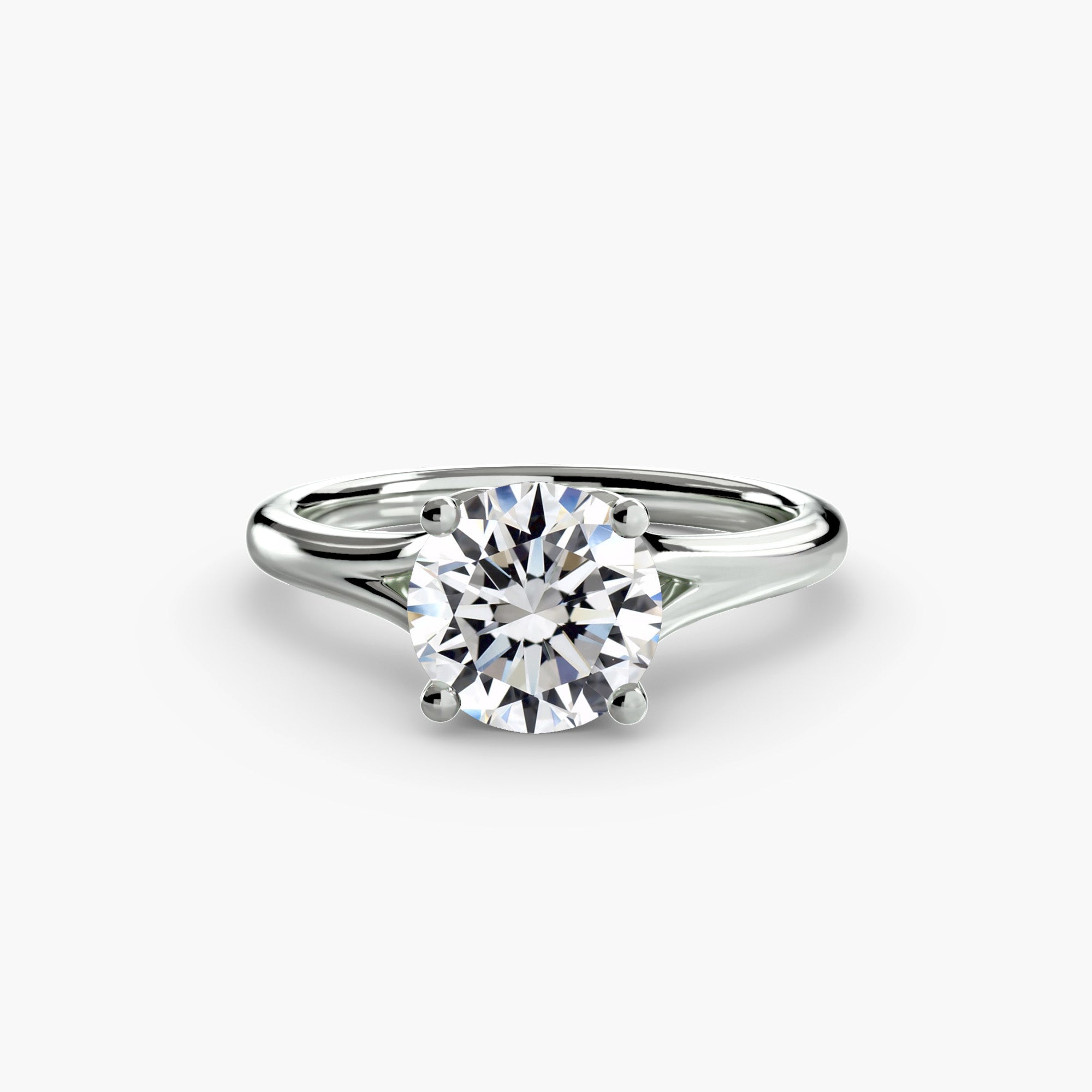 The "Constance" Subtle Split Shank Cathedral Ring