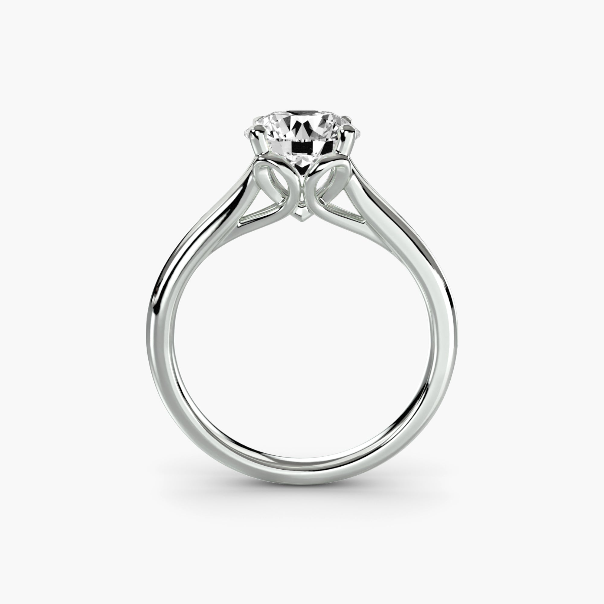The "Constance" Subtle Split Shank Cathedral Ring