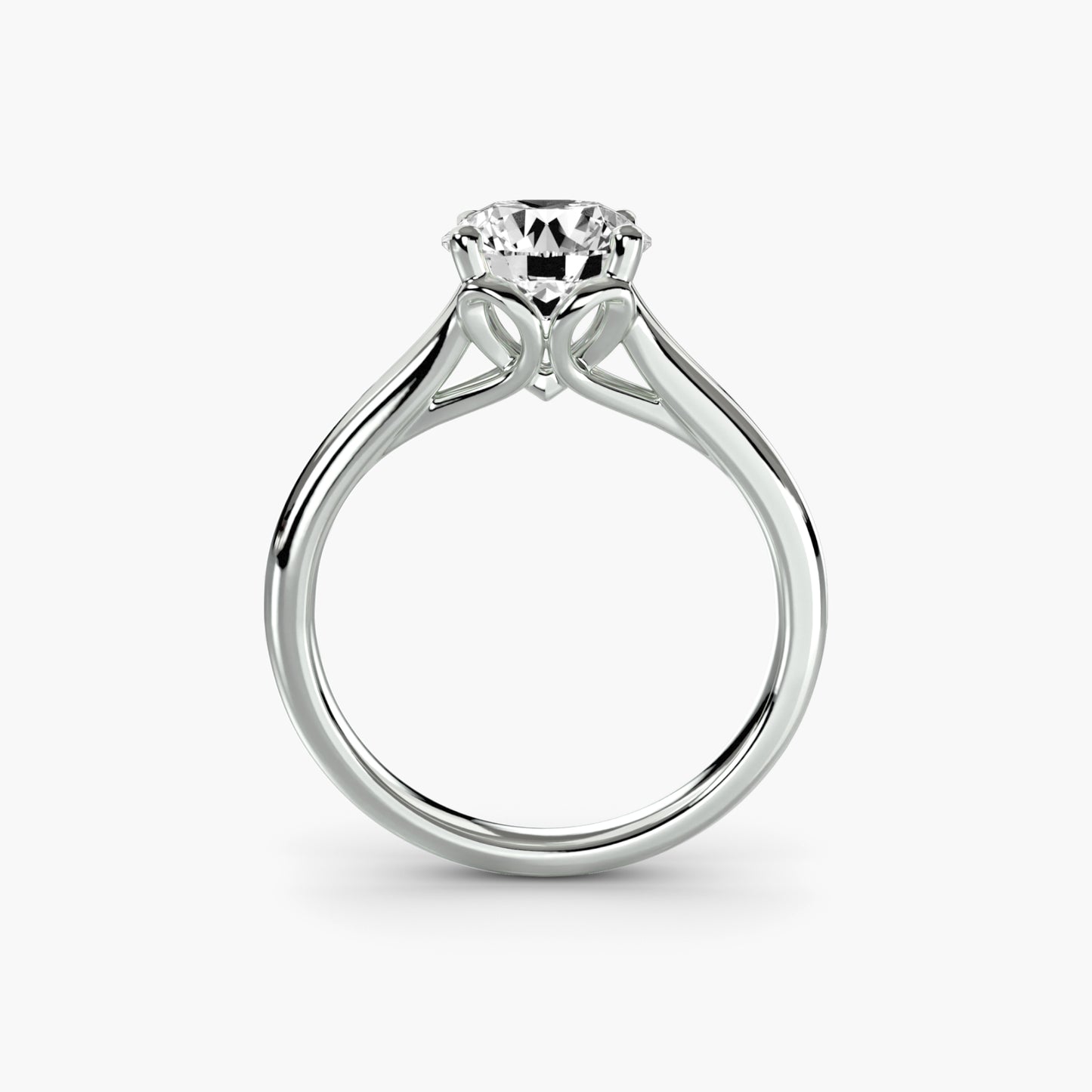The "Constance" Subtle Split Shank Cathedral Ring
