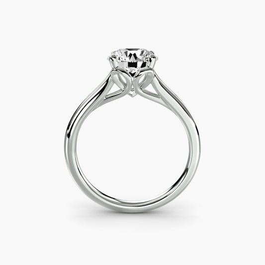 The "Constance" Subtle Split Shank Cathedral Ring