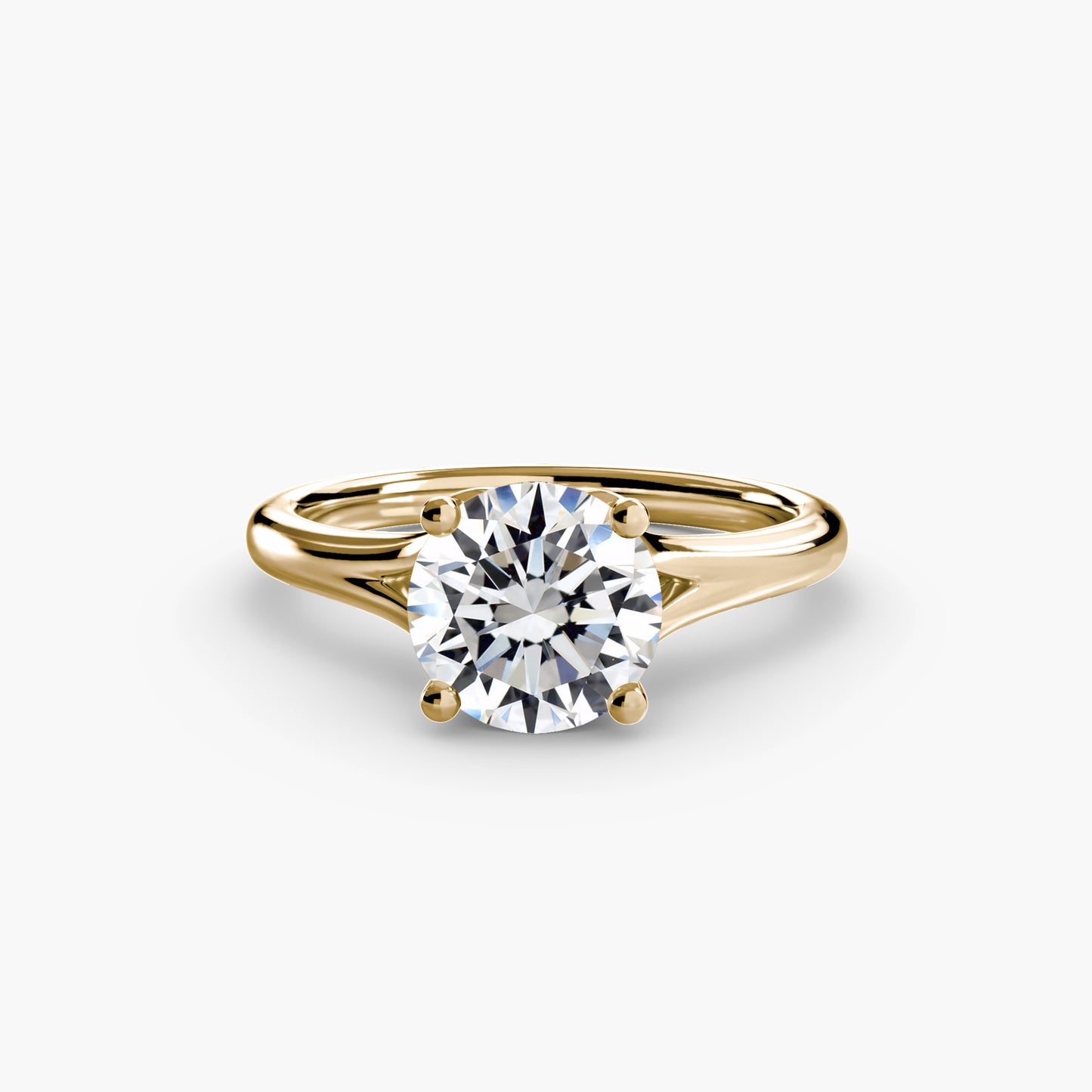 The "Constance" Subtle Split Shank Cathedral Ring