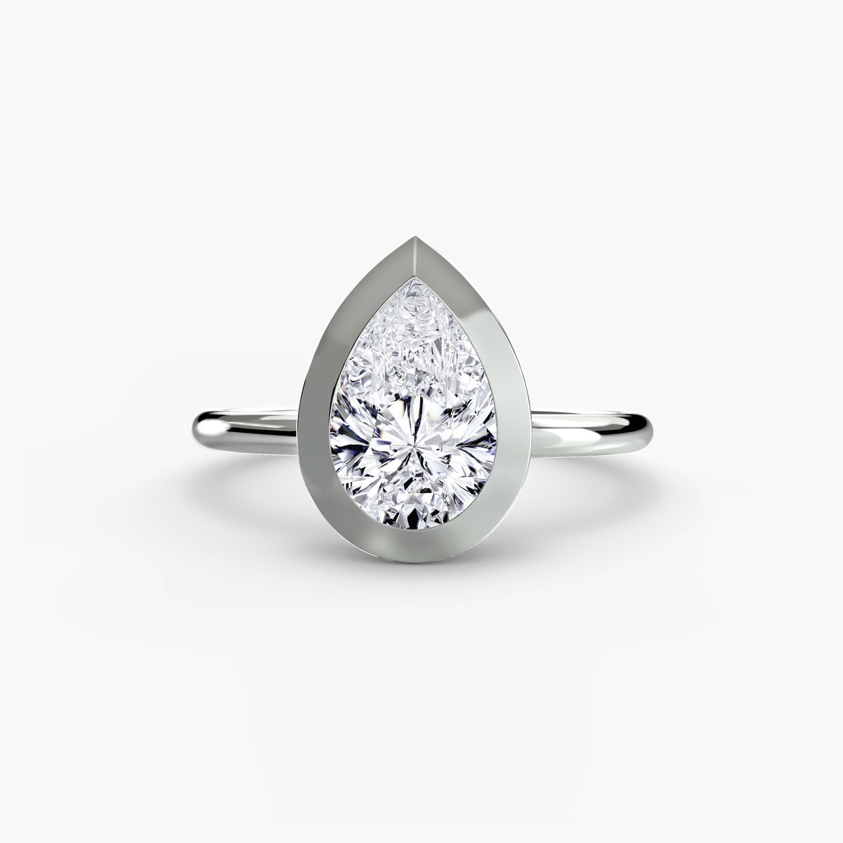 The "Lydia" Bezel Set Solitaire