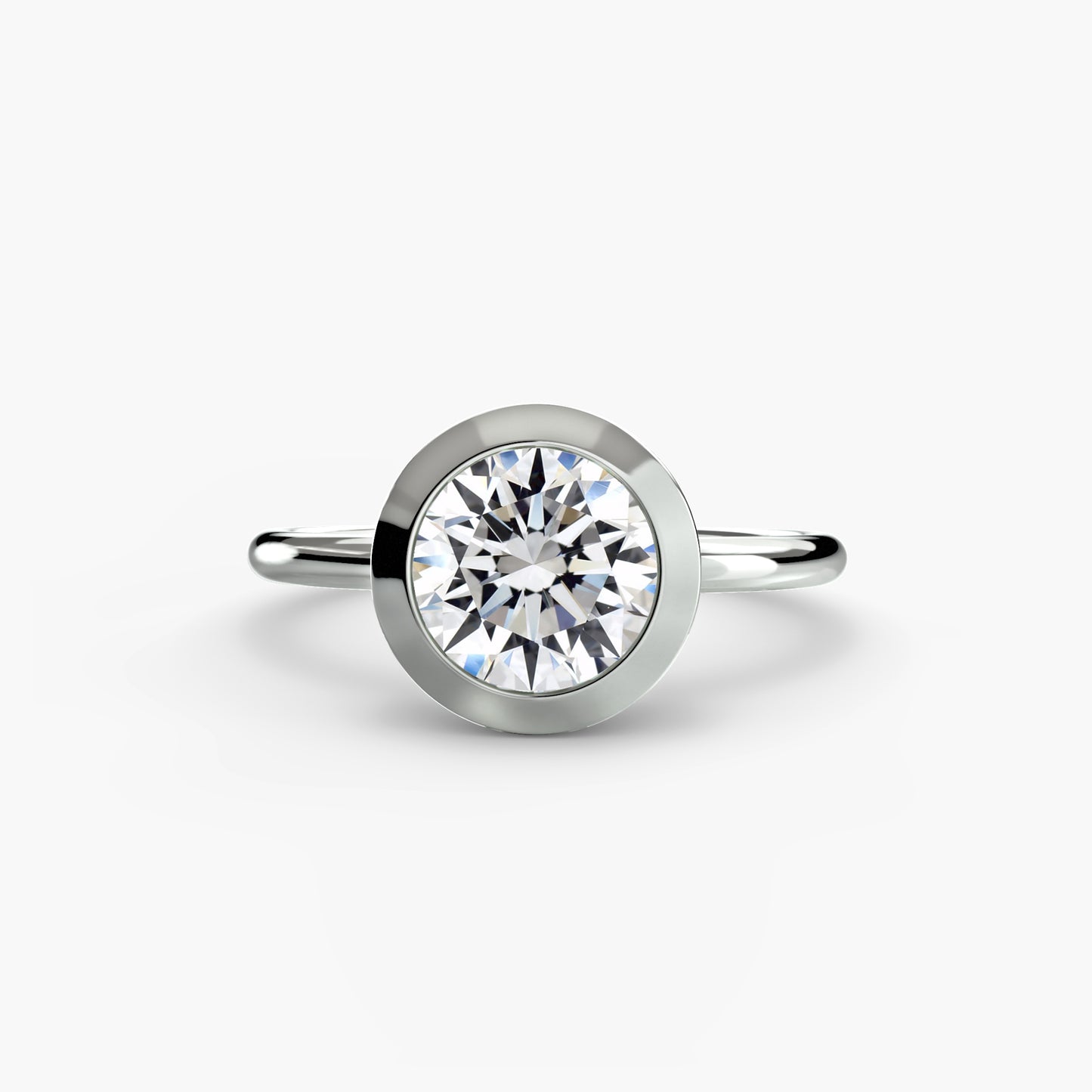 The "Lydia" Bezel Set Solitaire