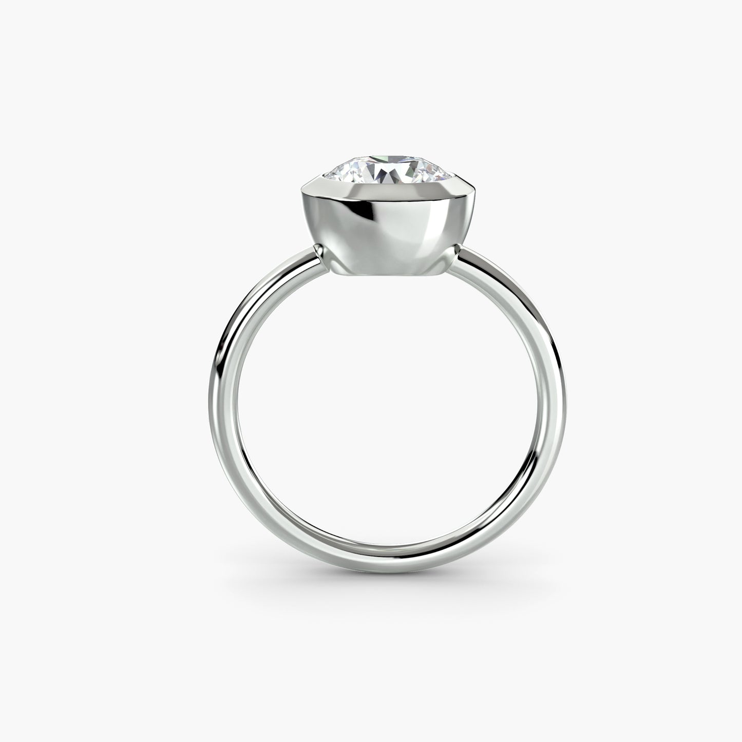 The "Lydia" Bezel Set Solitaire