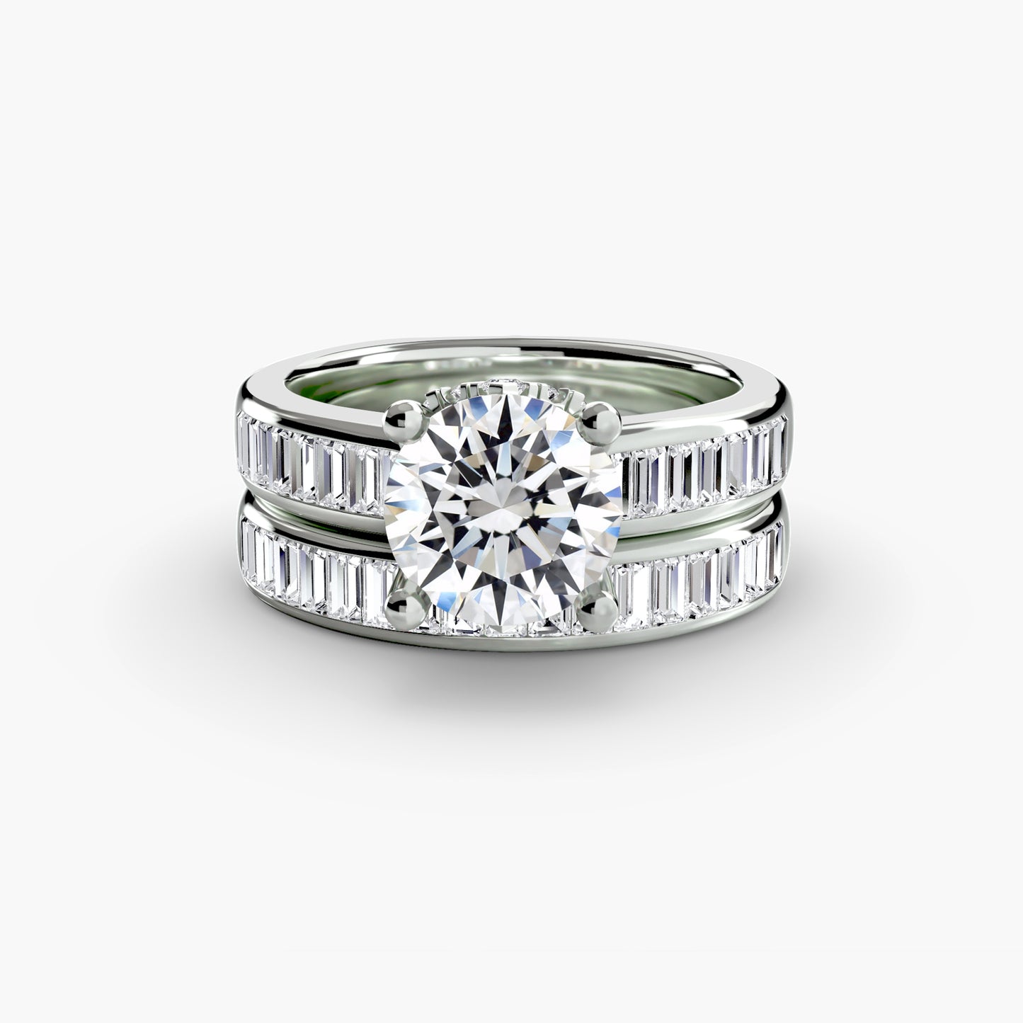The "Scarlett" Baguette Channel Ring