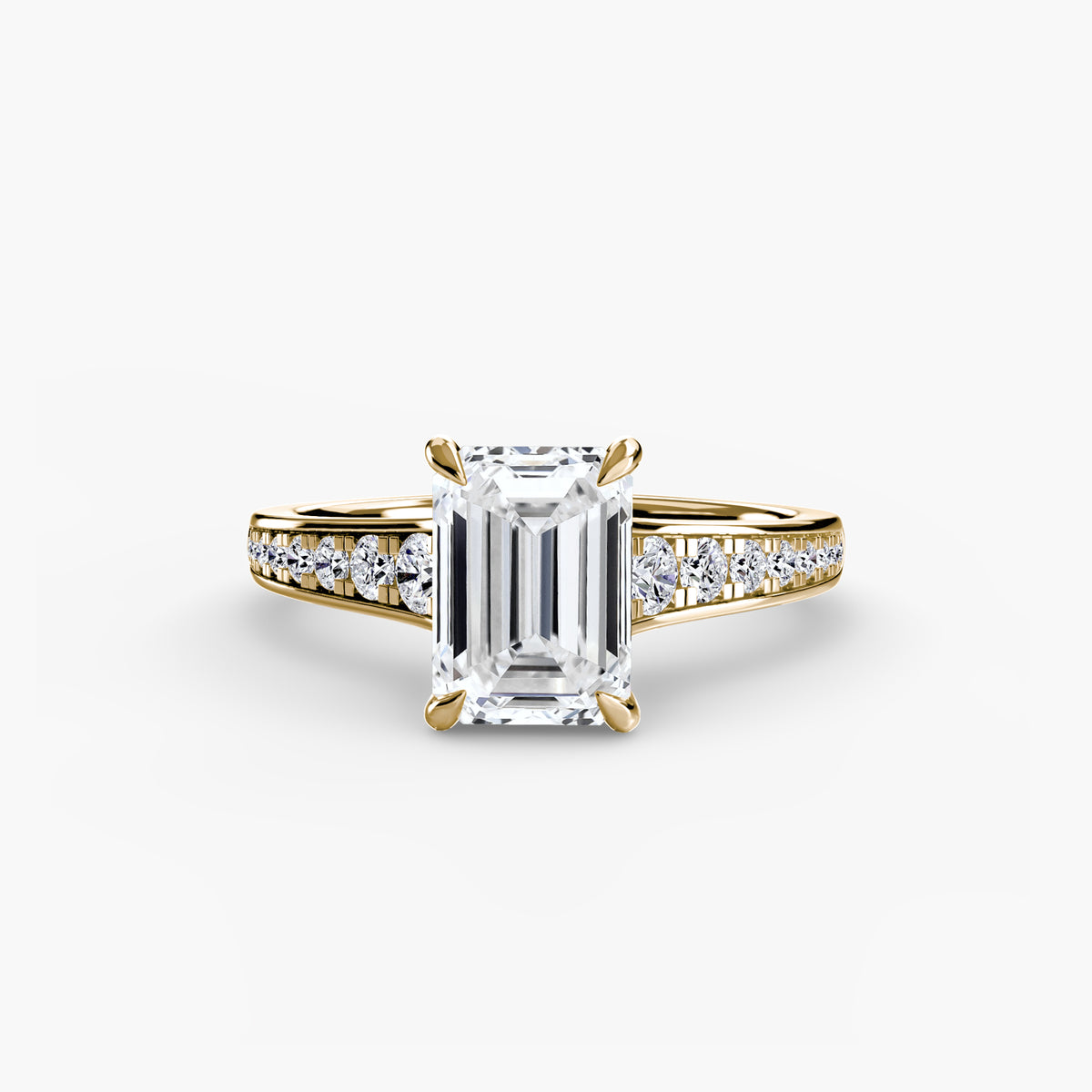 The "Madeline" Cathedral French Channel Accent Ring