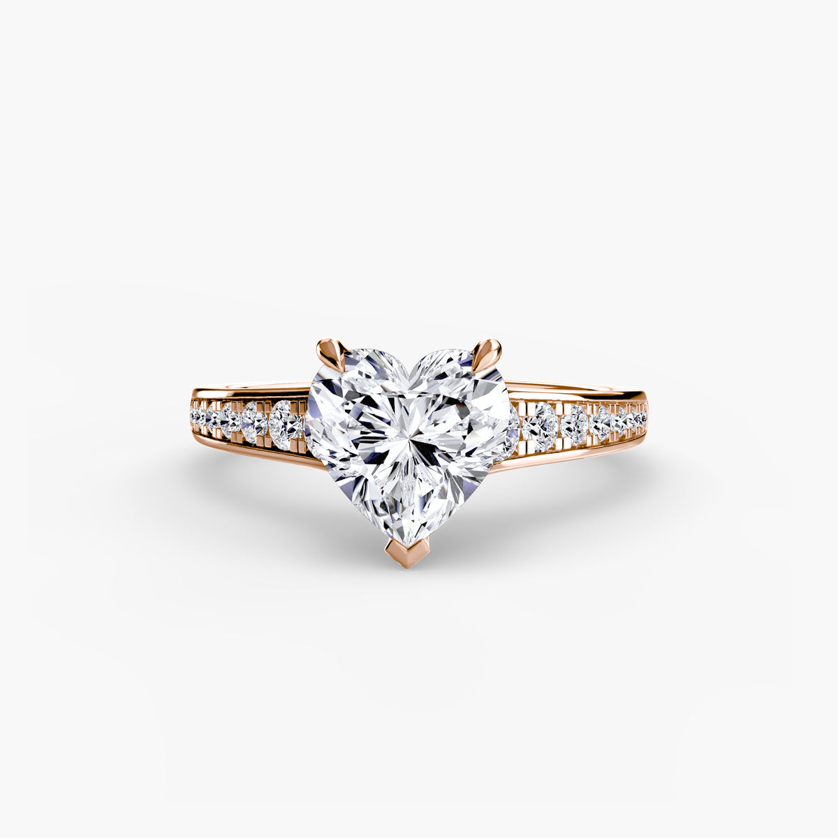 The "Madeline" Cathedral French Channel Accent Ring