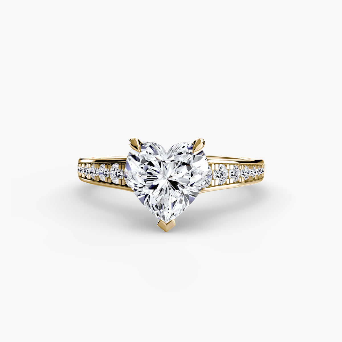 The "Madeline" Cathedral French Channel Accent Ring