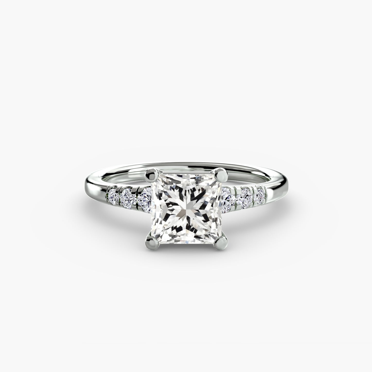 The "Grace" Solitaire with French Set Accents