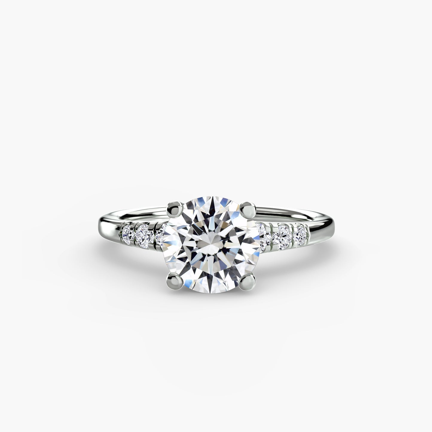 The "Grace" Solitaire with French Set Accents