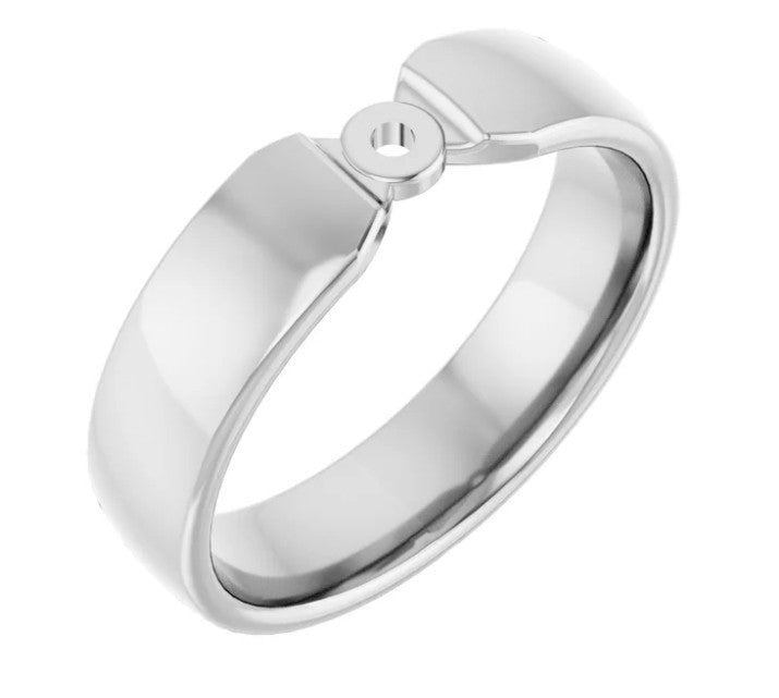 "Ruthie" 14K White Gold 5 mm Shank Starting At $1250