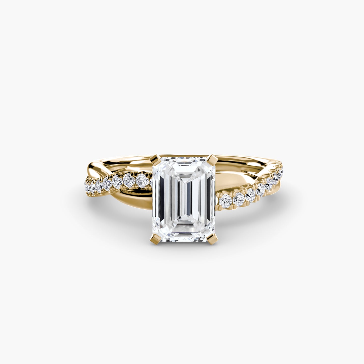 The "Ella" Half Twist Pavé Ring