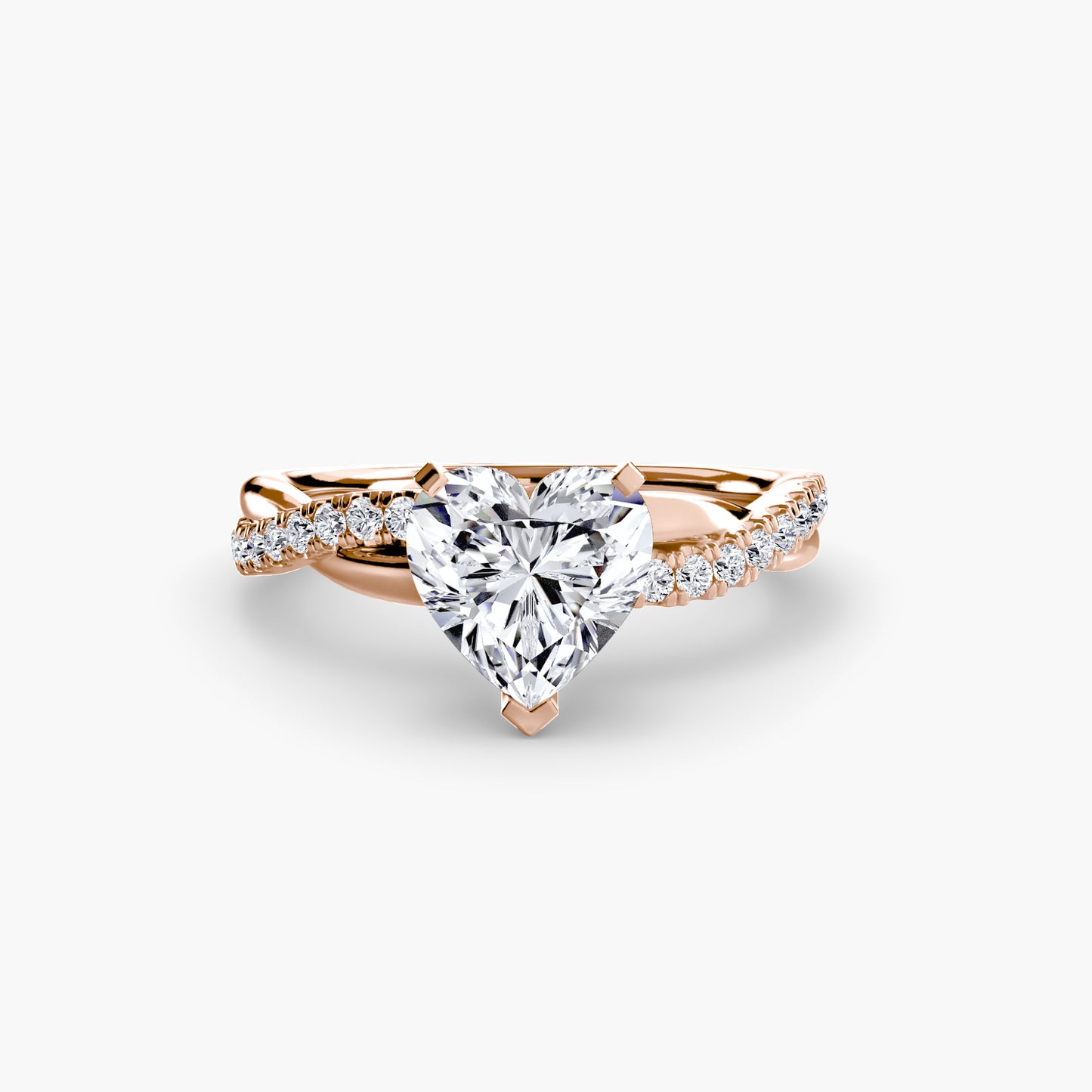 The "Ella" Half Twist Pavé Ring