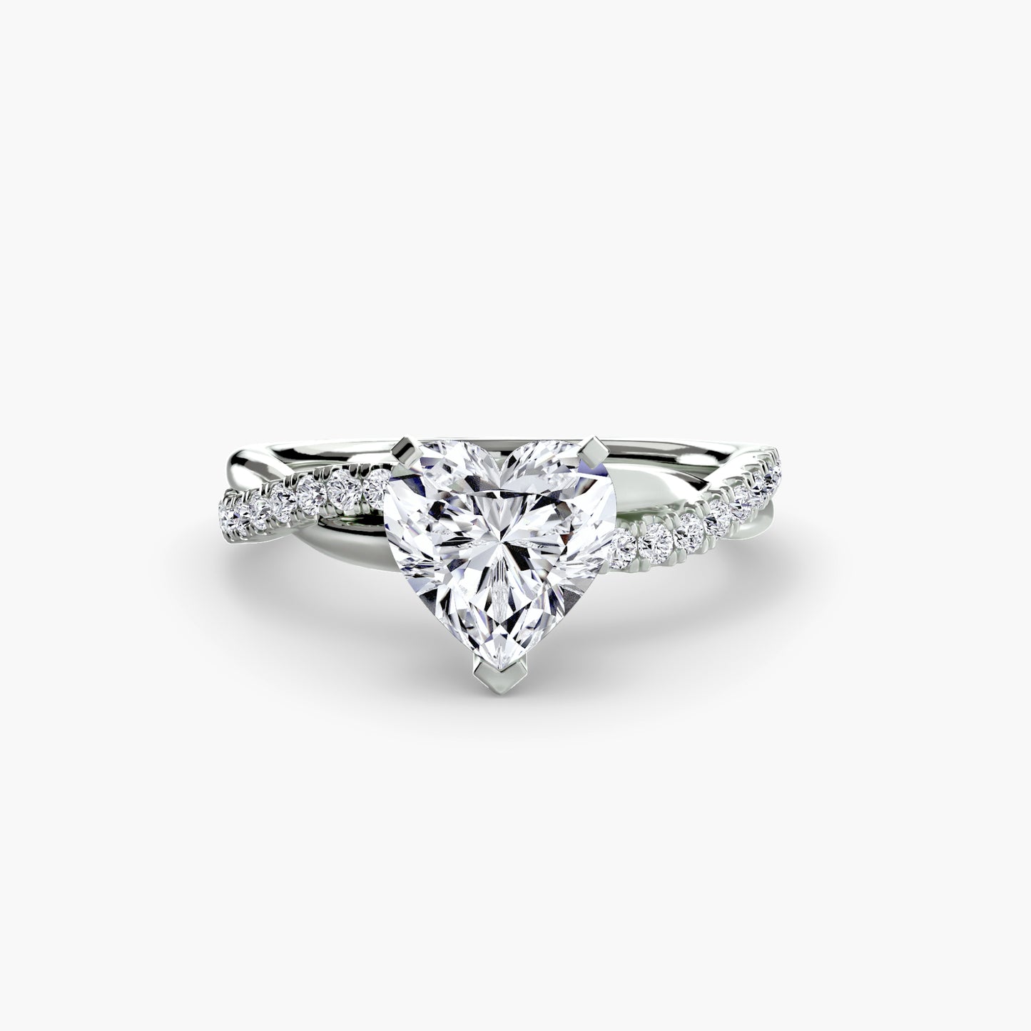 The "Ella" Half Twist Pavé Ring