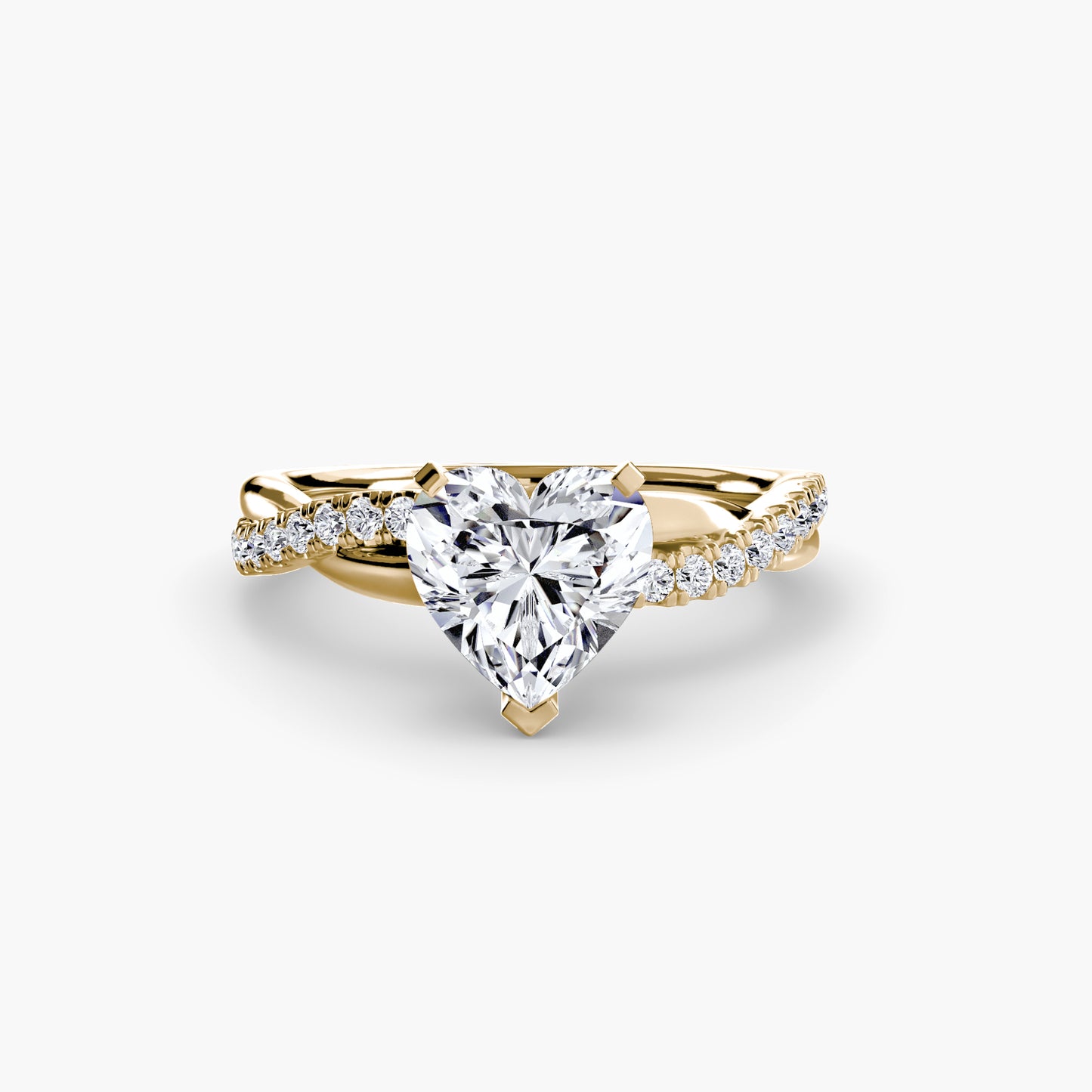 The "Ella" Half Twist Pavé Ring