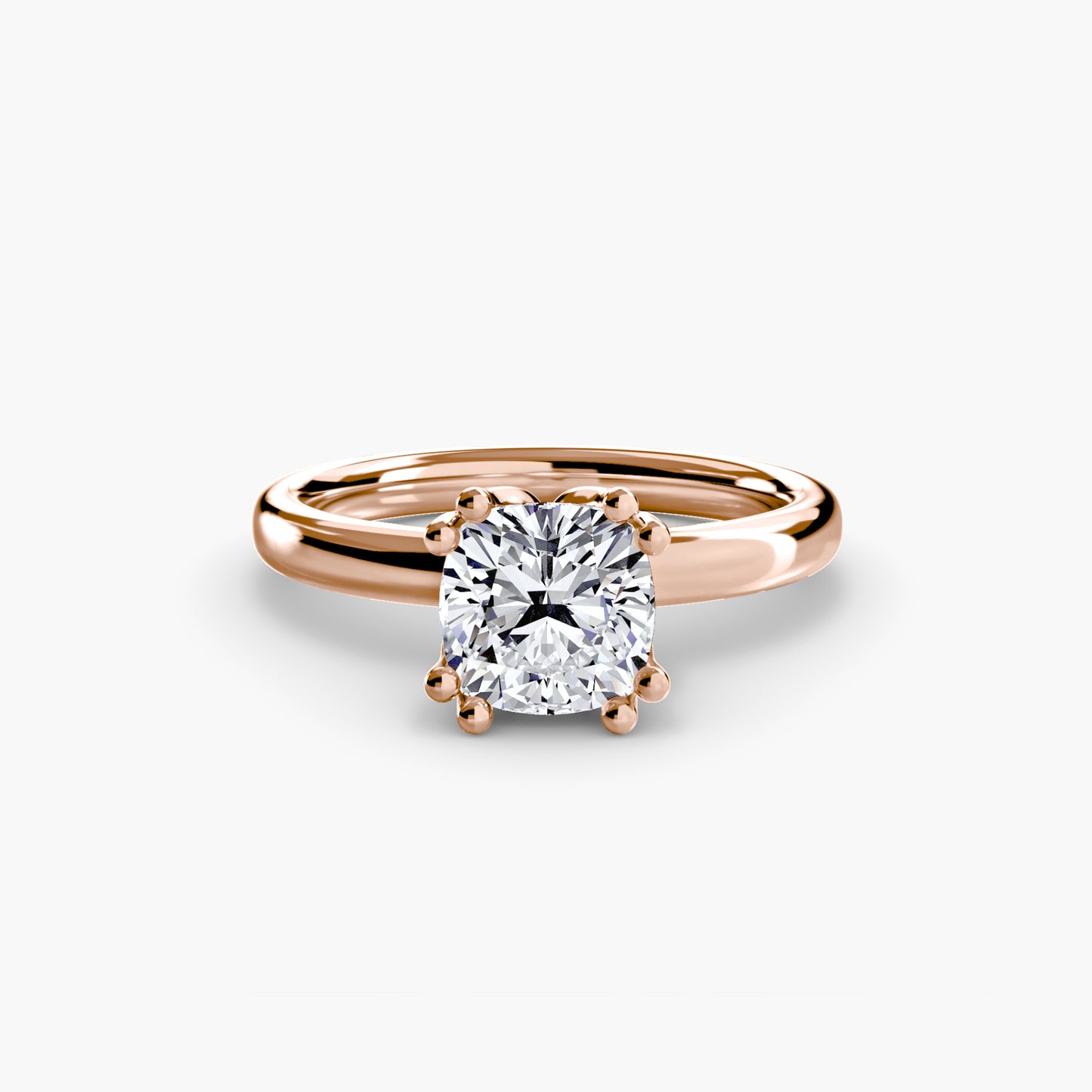 The "Vivian" Classic Solitaire with Double Prongs