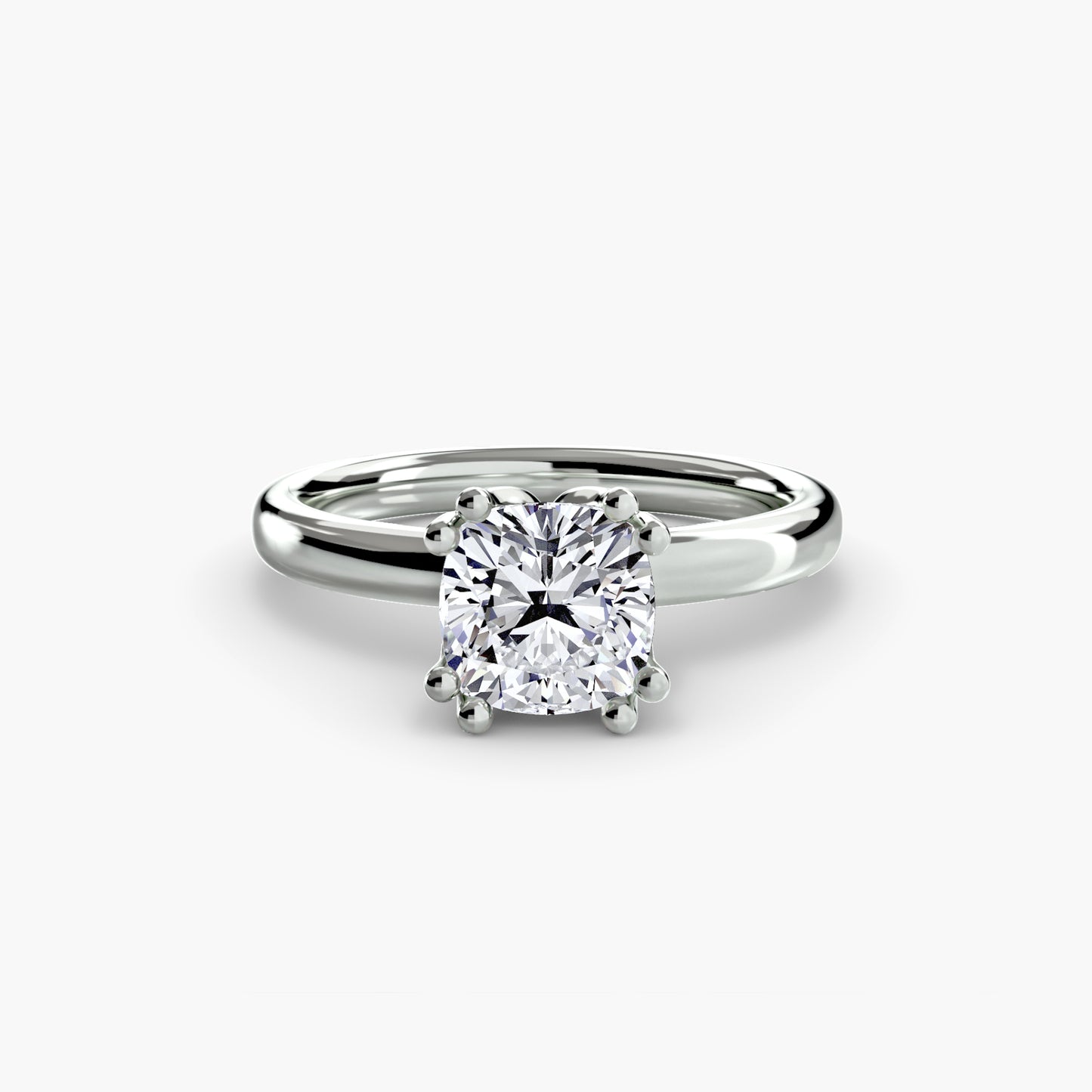 The "Vivian" Classic Solitaire with Double Prongs