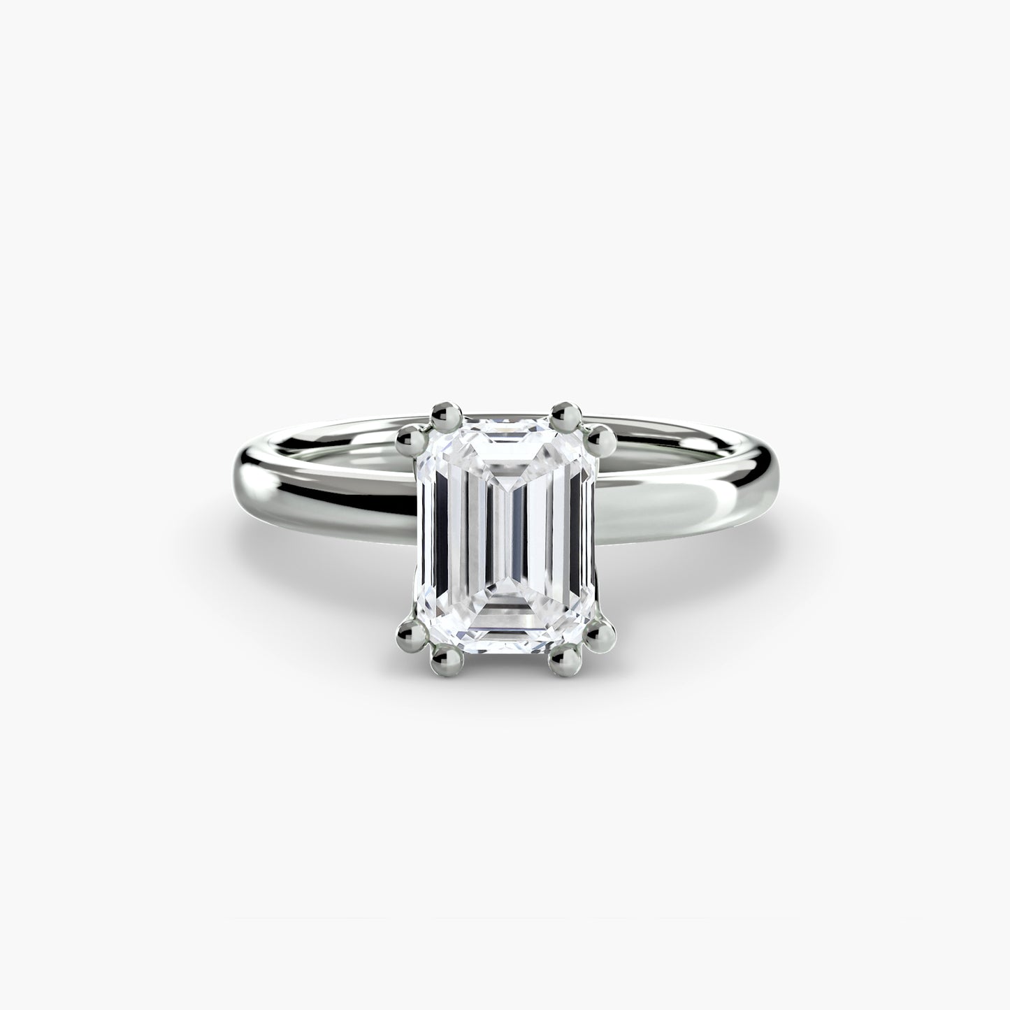 The "Vivian" Classic Solitaire with Double Prongs