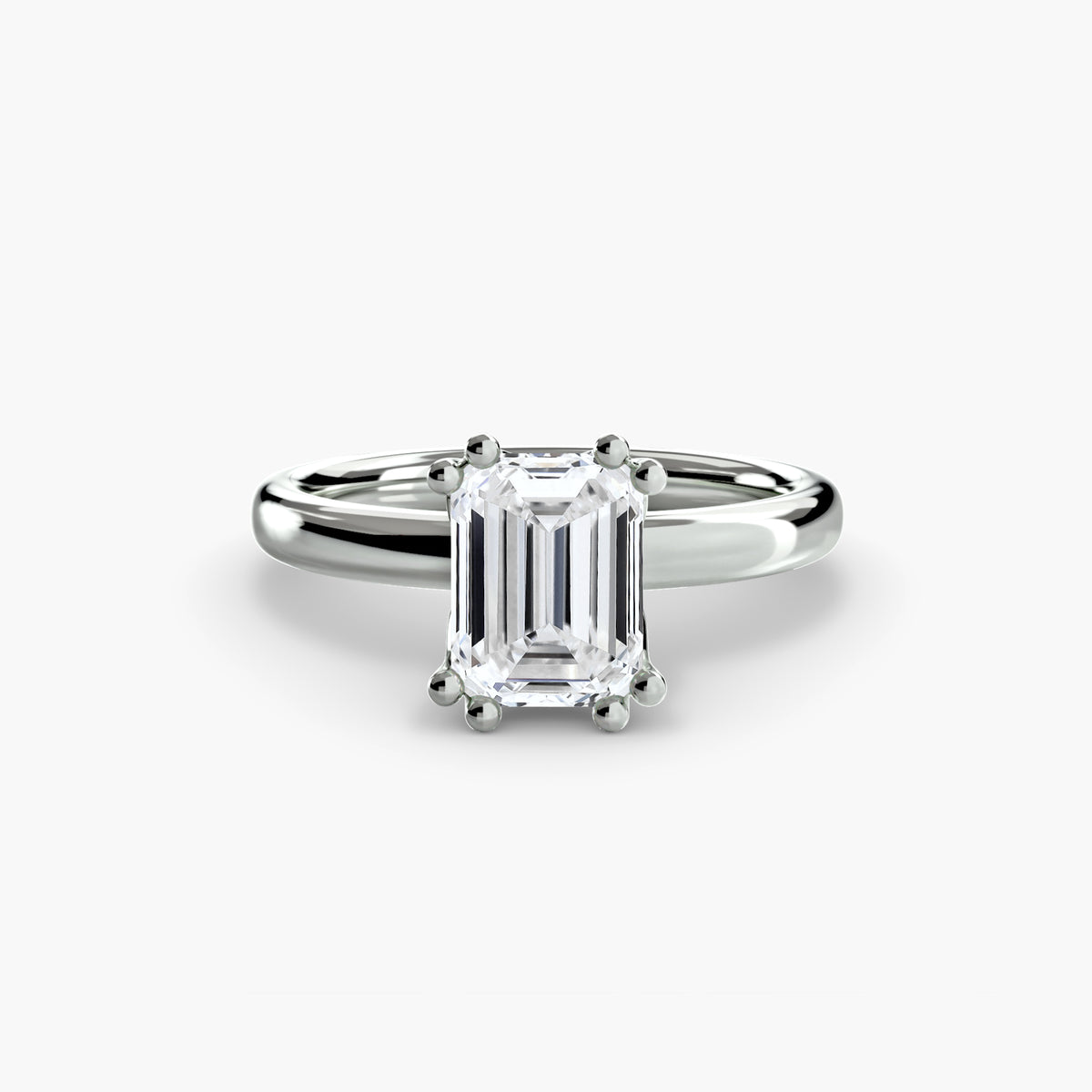 The "Vivian" Classic Solitaire with Double Prongs